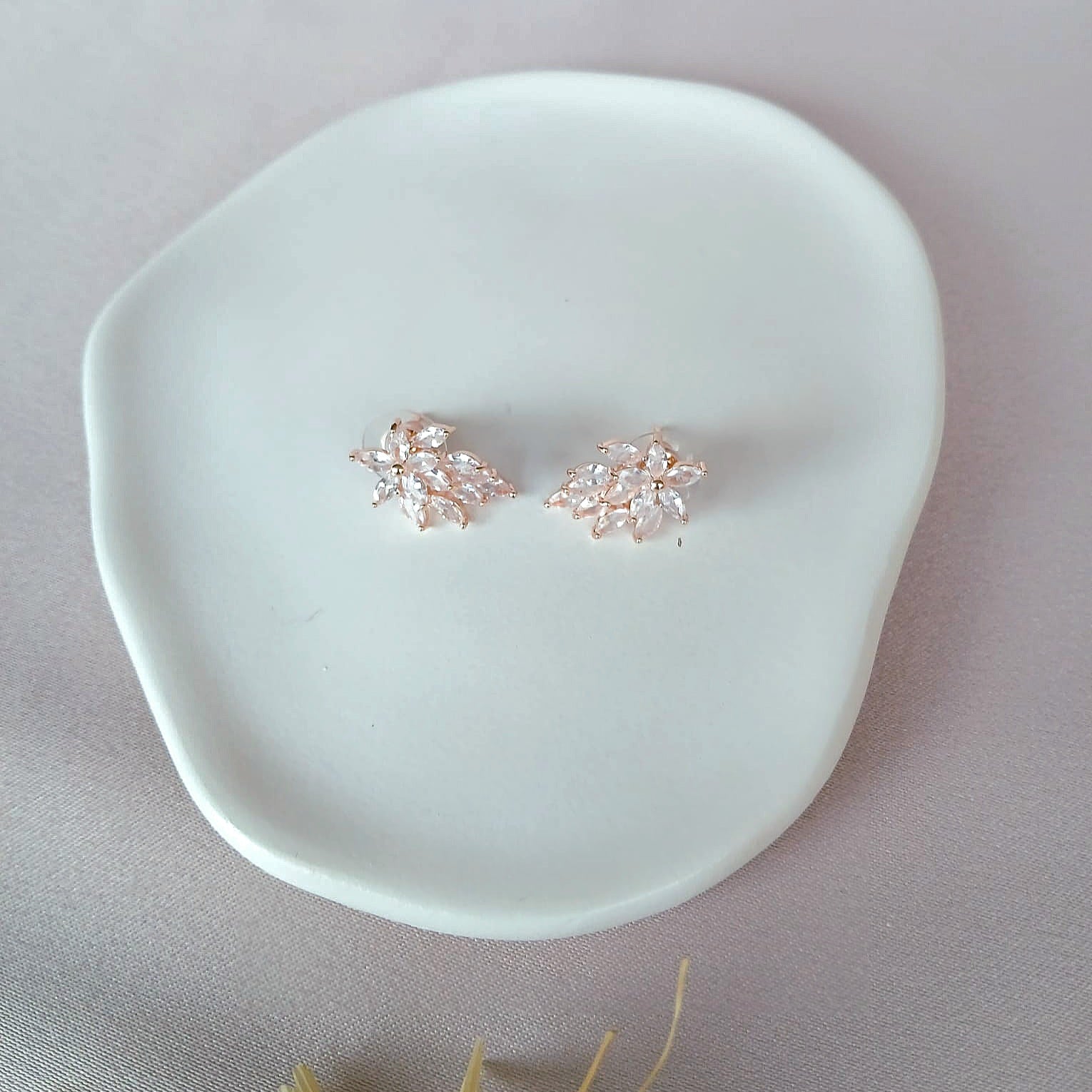 Small Stud Rose Gold Earrings