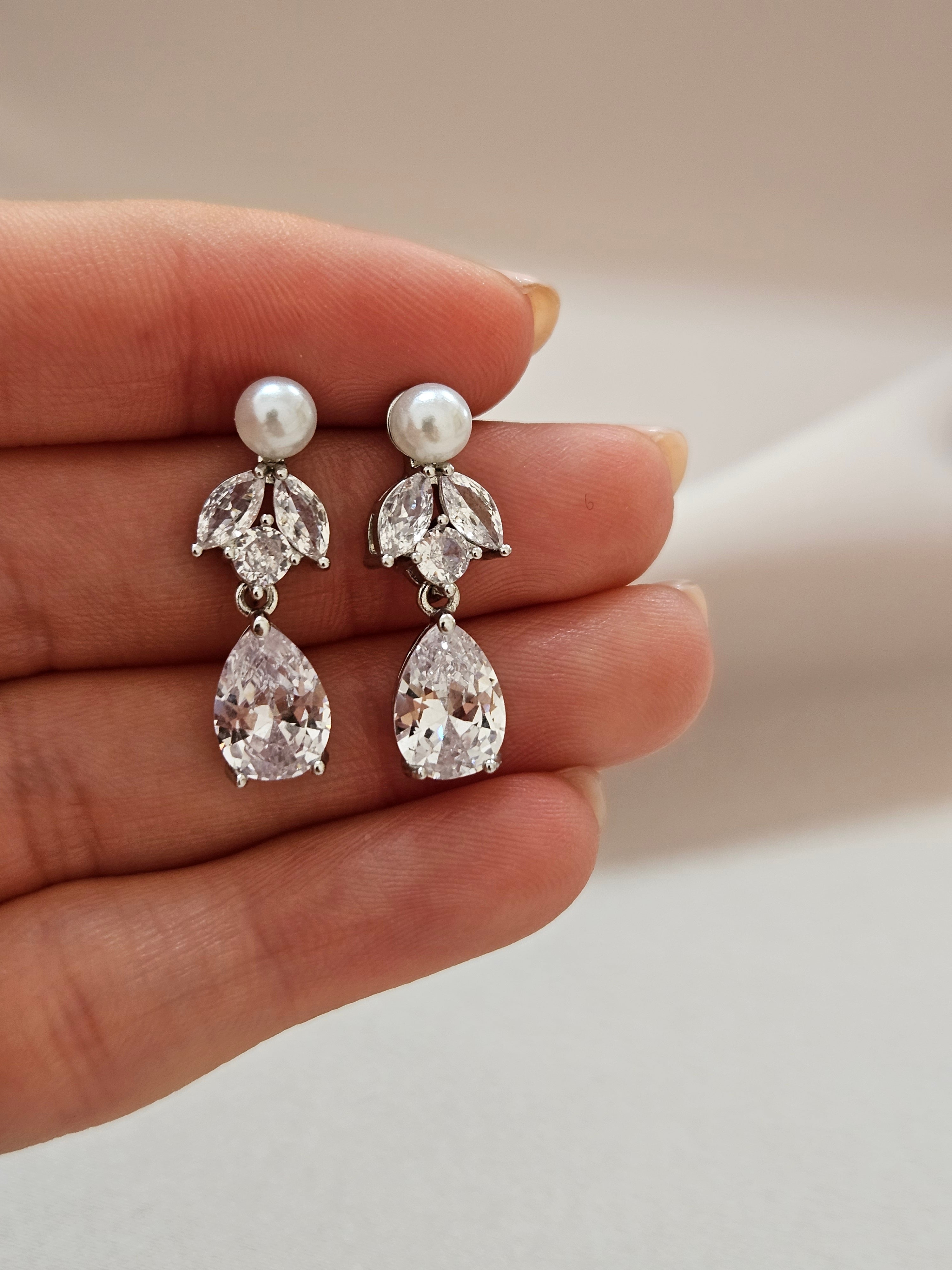 Drop Crystal Earrings