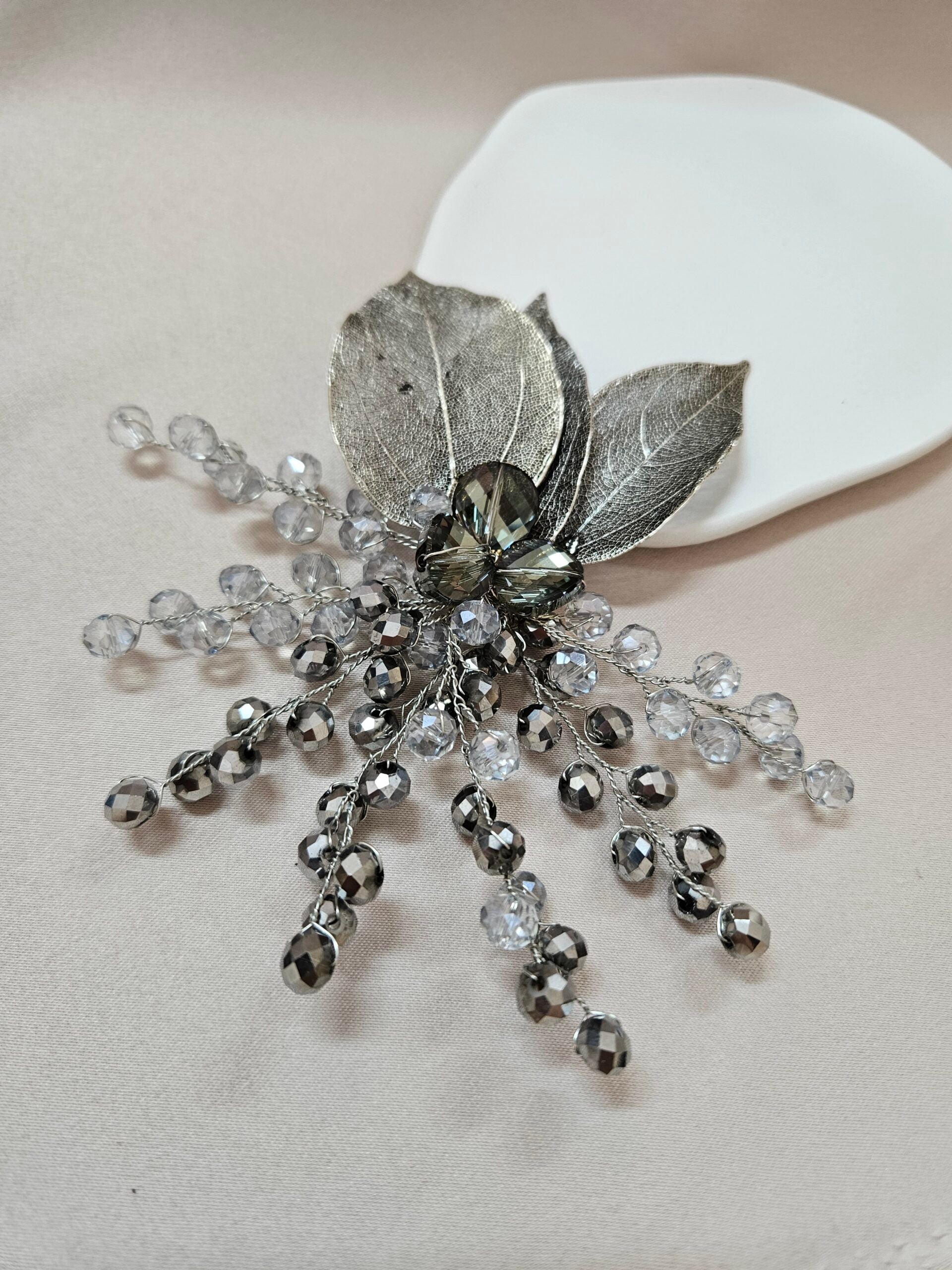 Decorative Dark Blue Crystal Belt