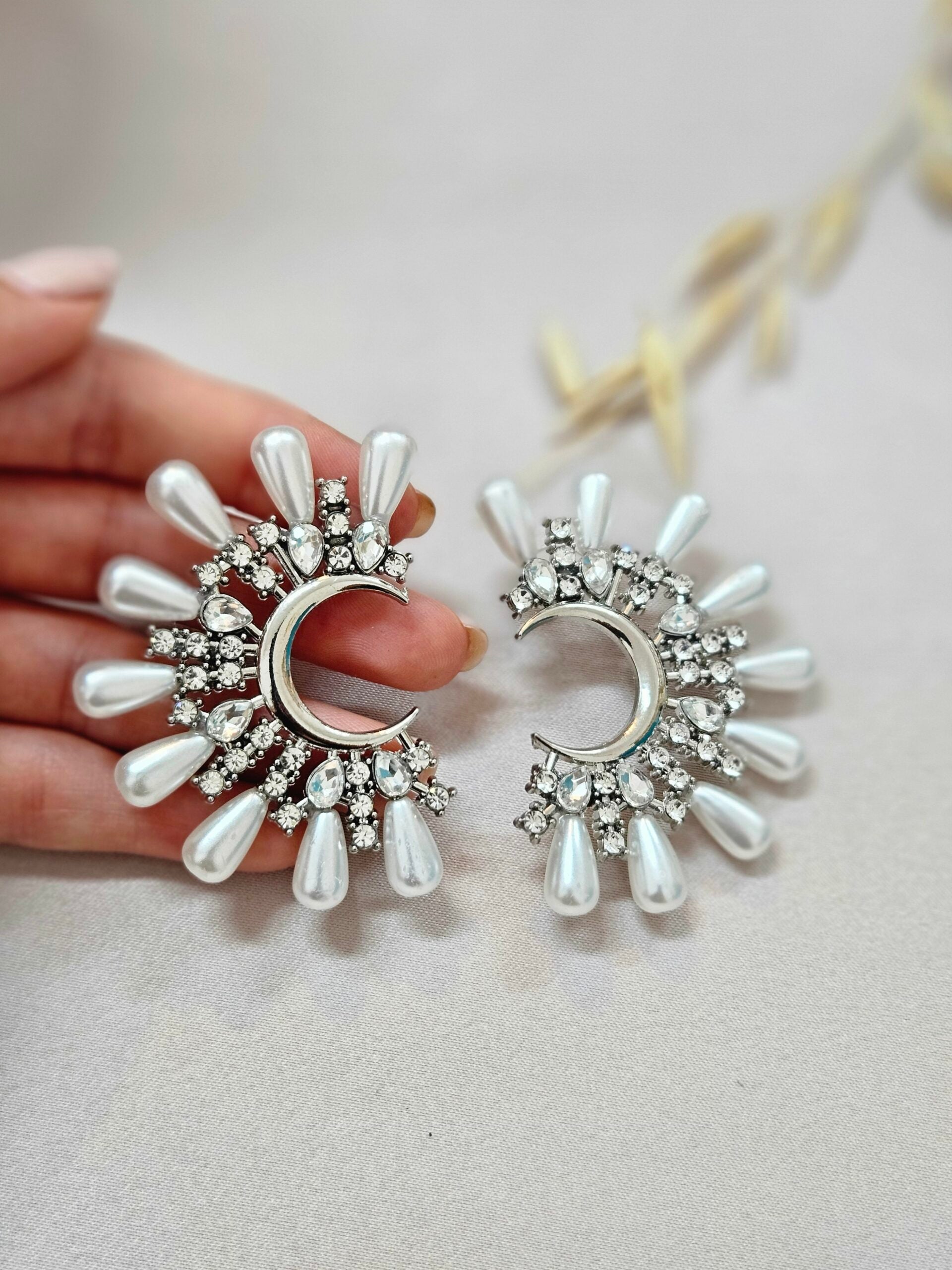 Statment Half-moon Earrings - AESP70