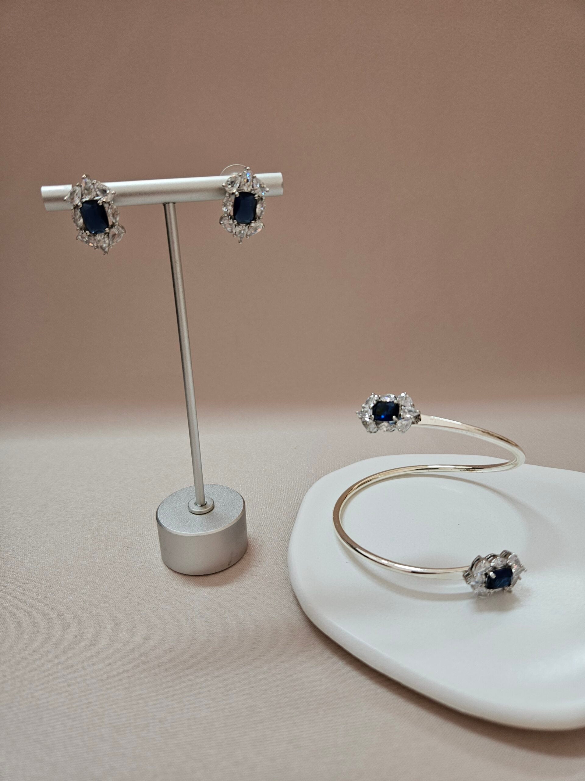 Classic Navey Blue Bracelet Set- Hbssb