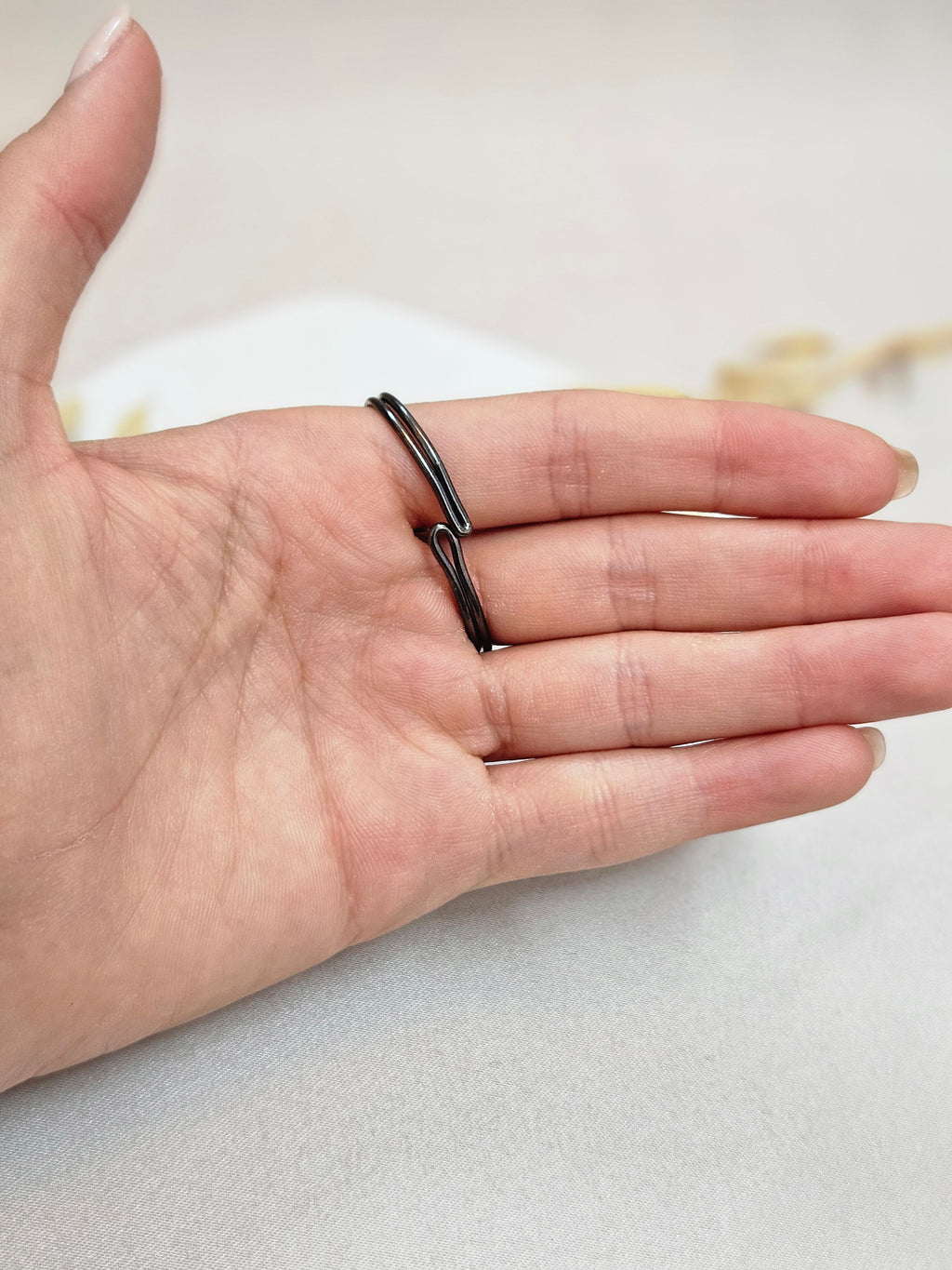 Black Diamond Cuff Palm Bracelet And a Doubled Finger Ring