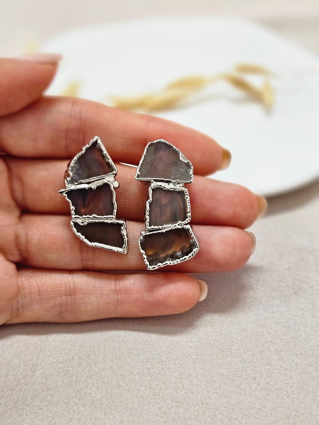 Agate Stone Jewelry Set