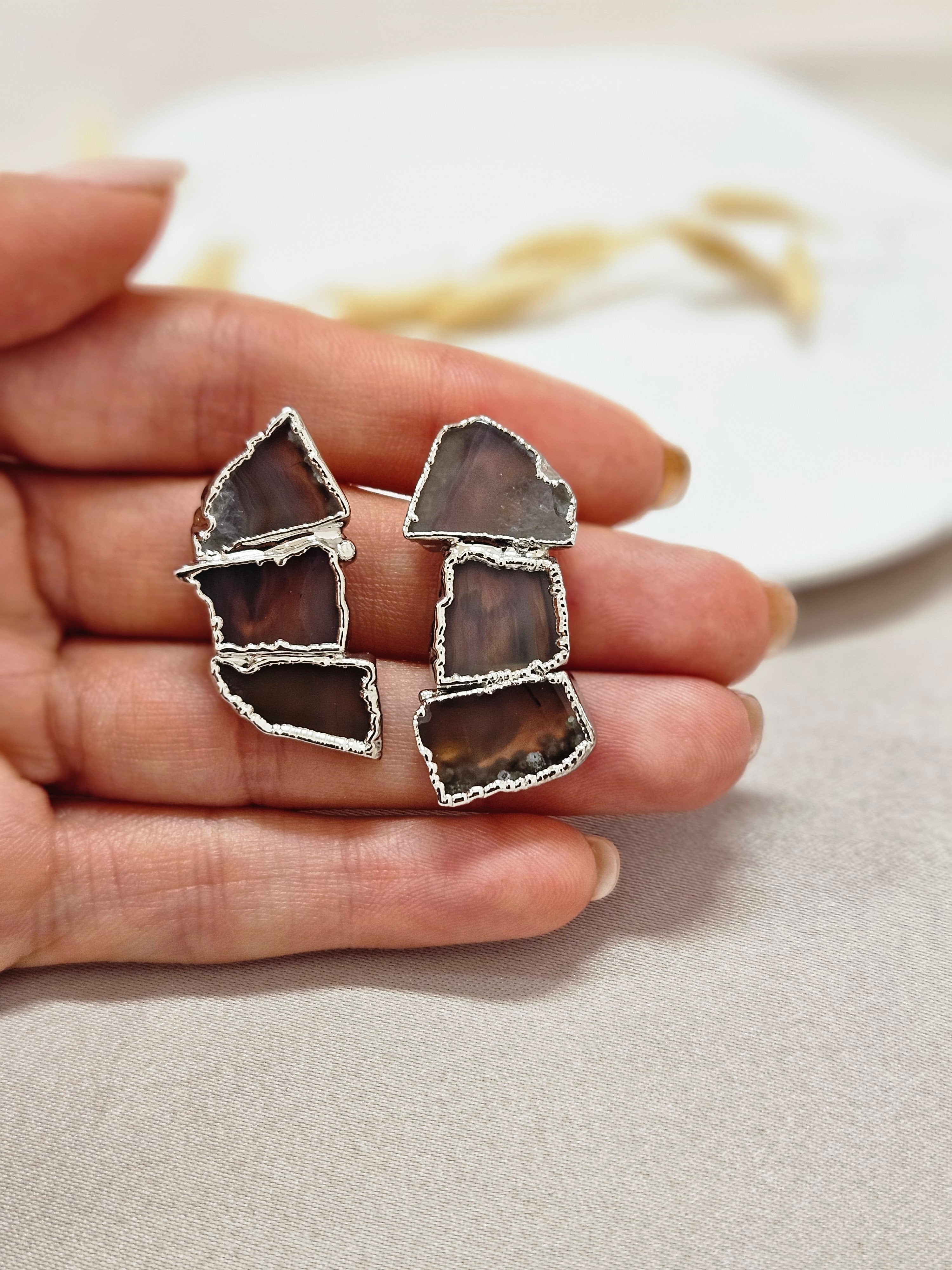 Agate Stone Jewelry Set