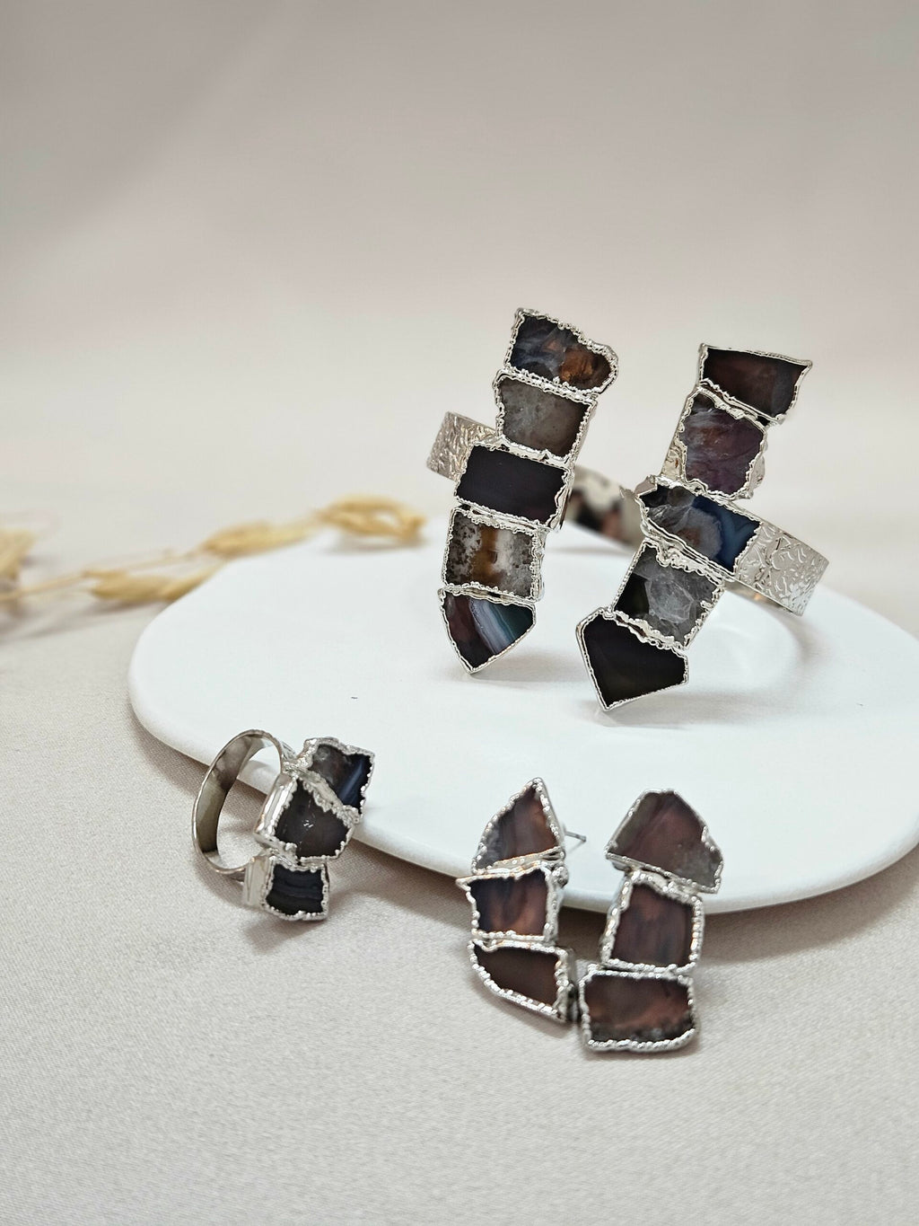 Agate Stone Jewelry Set