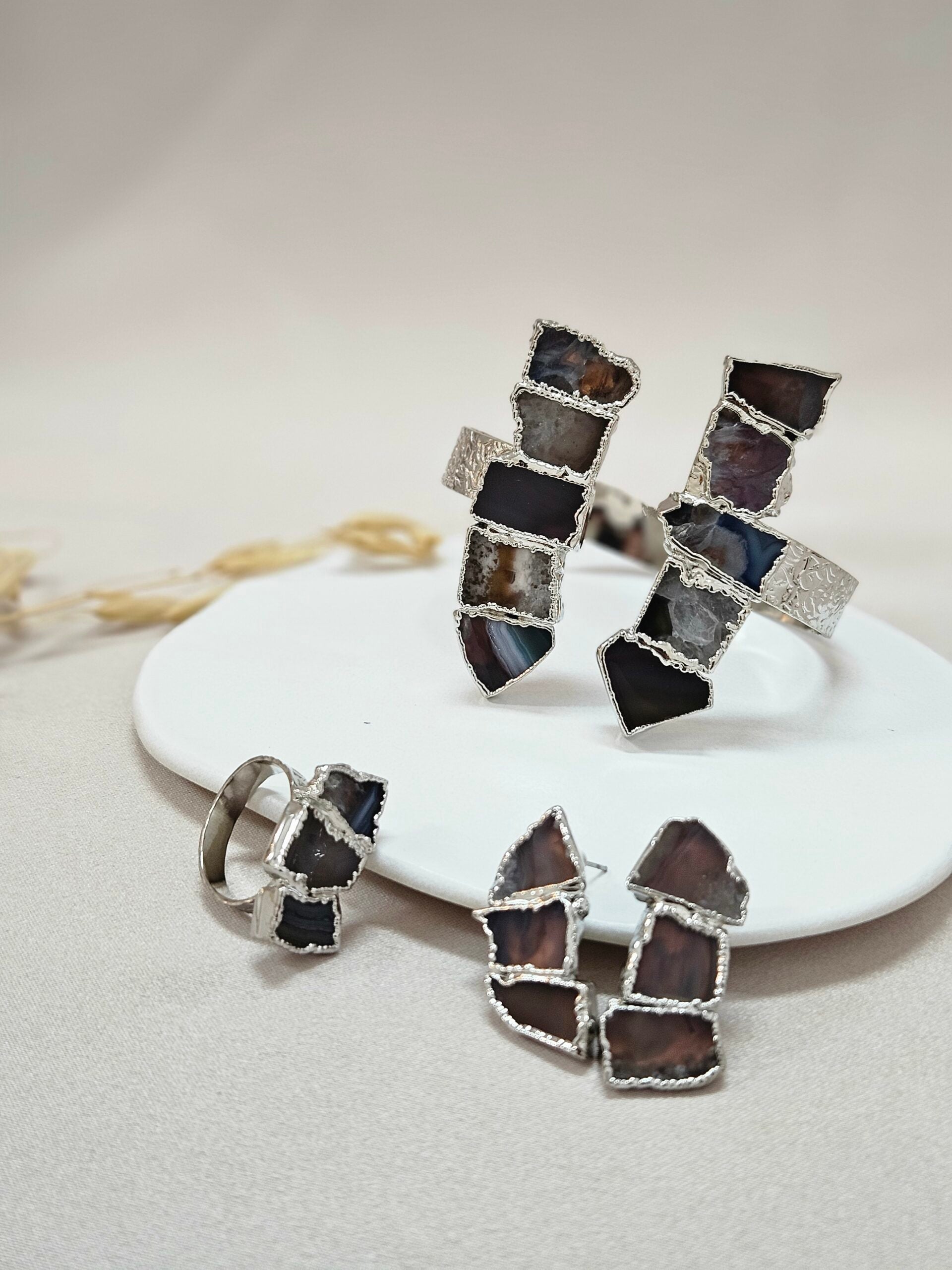 Agate Stone Jewelry Set -TBSB