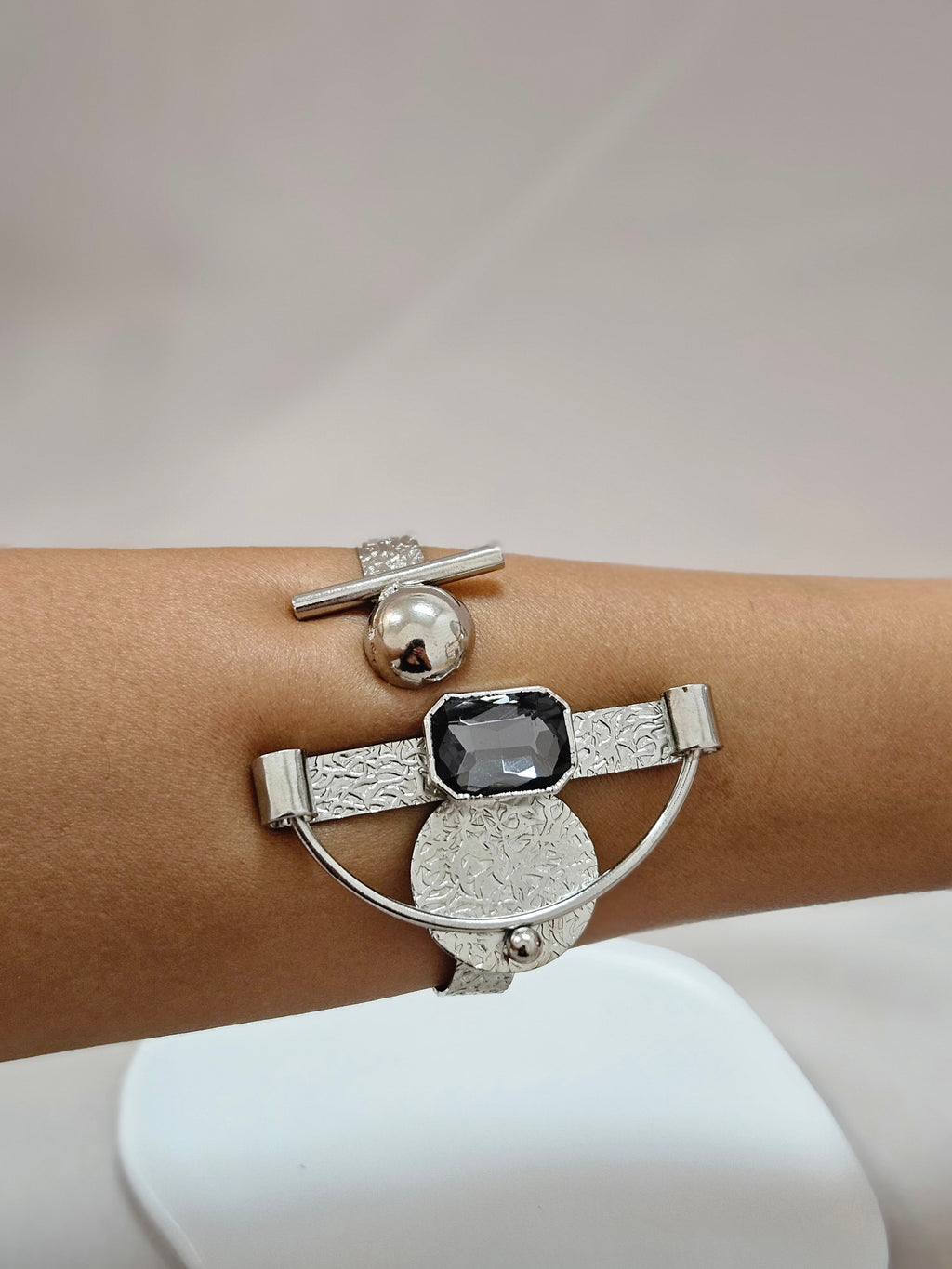 Black Diamond Square Jewelry Set
