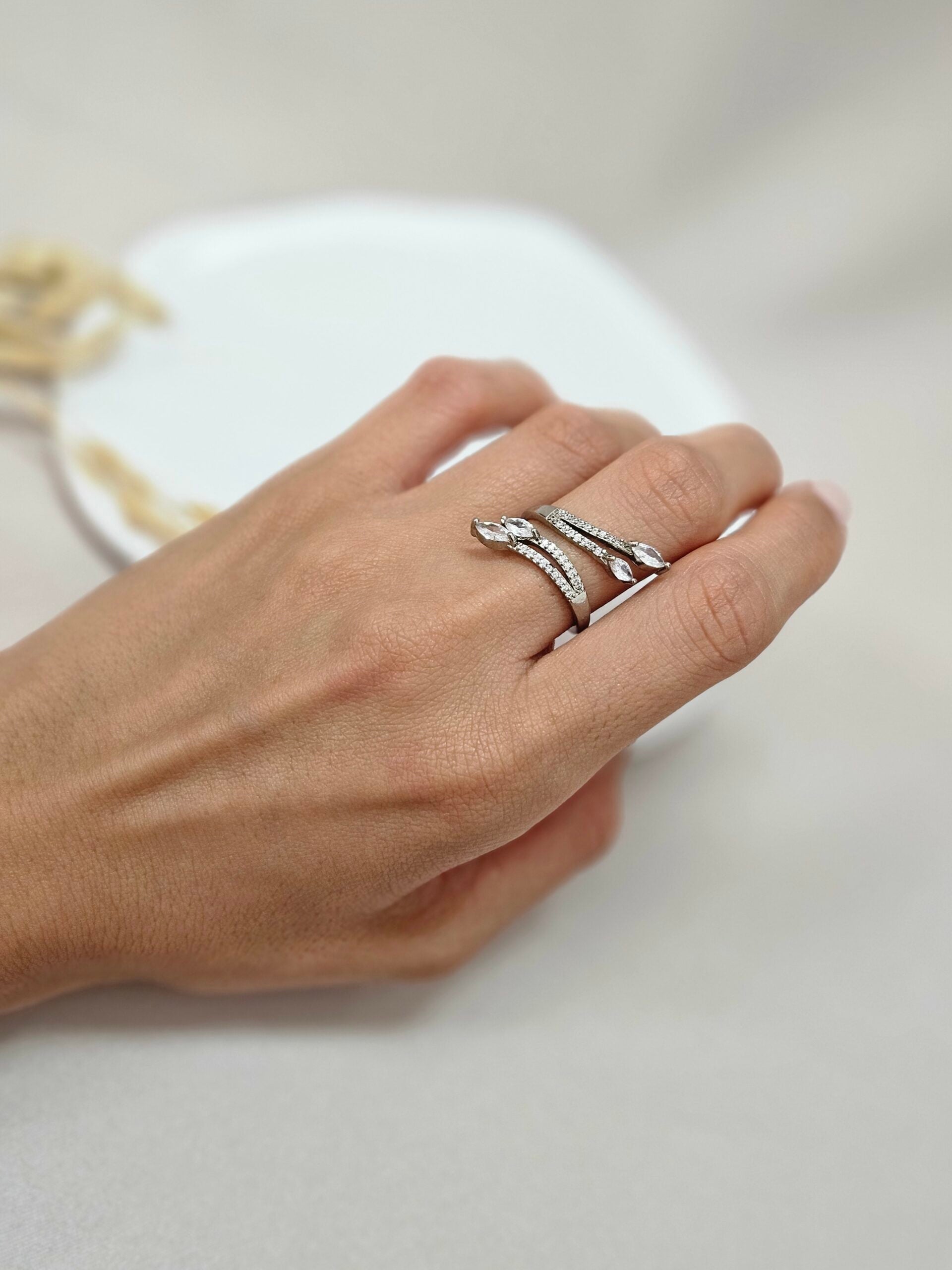 Open Cuff Silver Ring -  AESC19