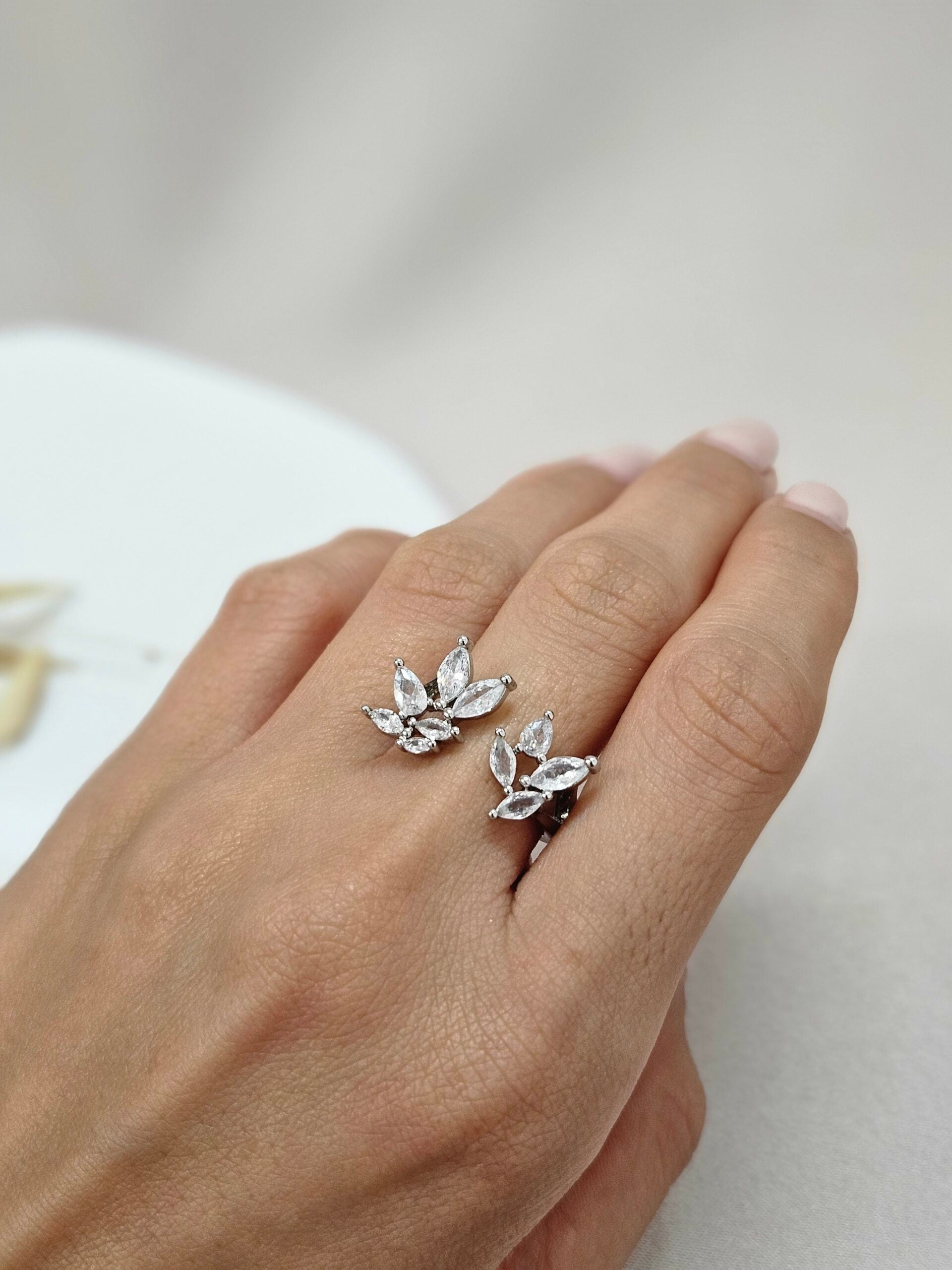 Crystal Adjustable Ring - AESC10