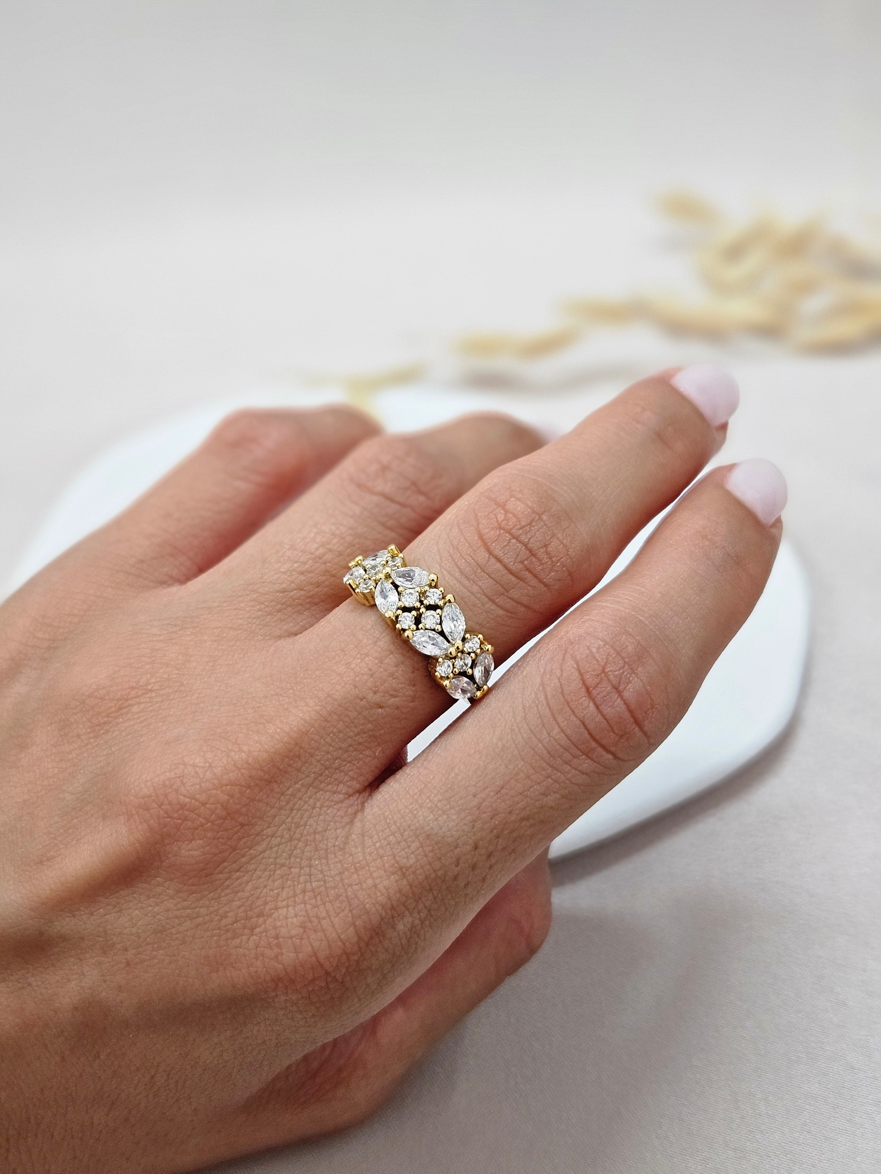 Gold Plated Bridal Jewelry Set - TBSGC