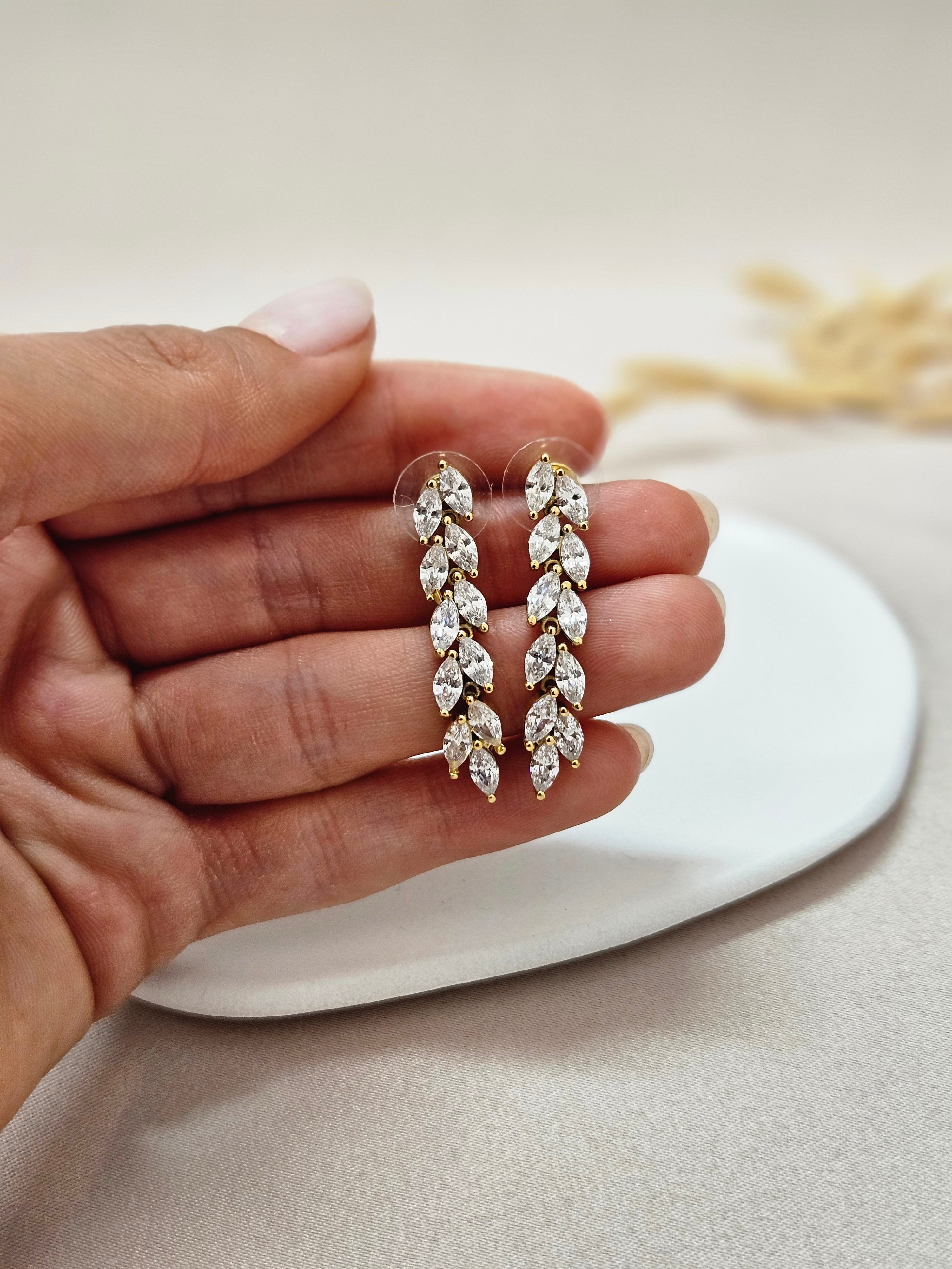 Gold Plated Bridal Jewelry Set - TBSGC