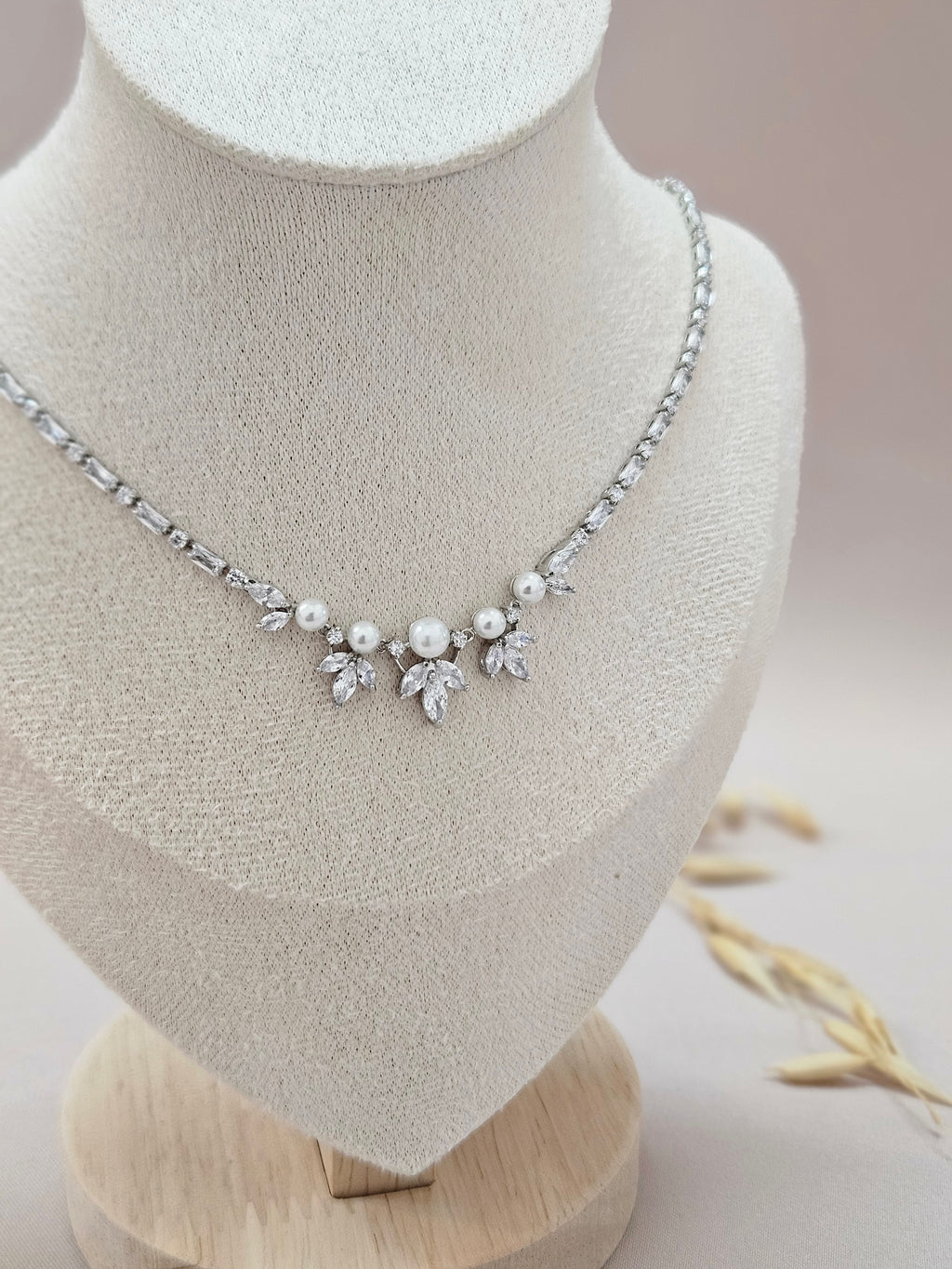 Delicate Pearl Bridal Jewelry Set