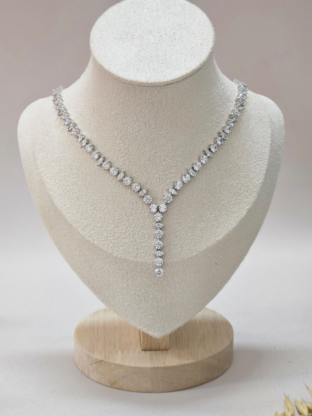 Silver Delicate Bridal Jewelry Set