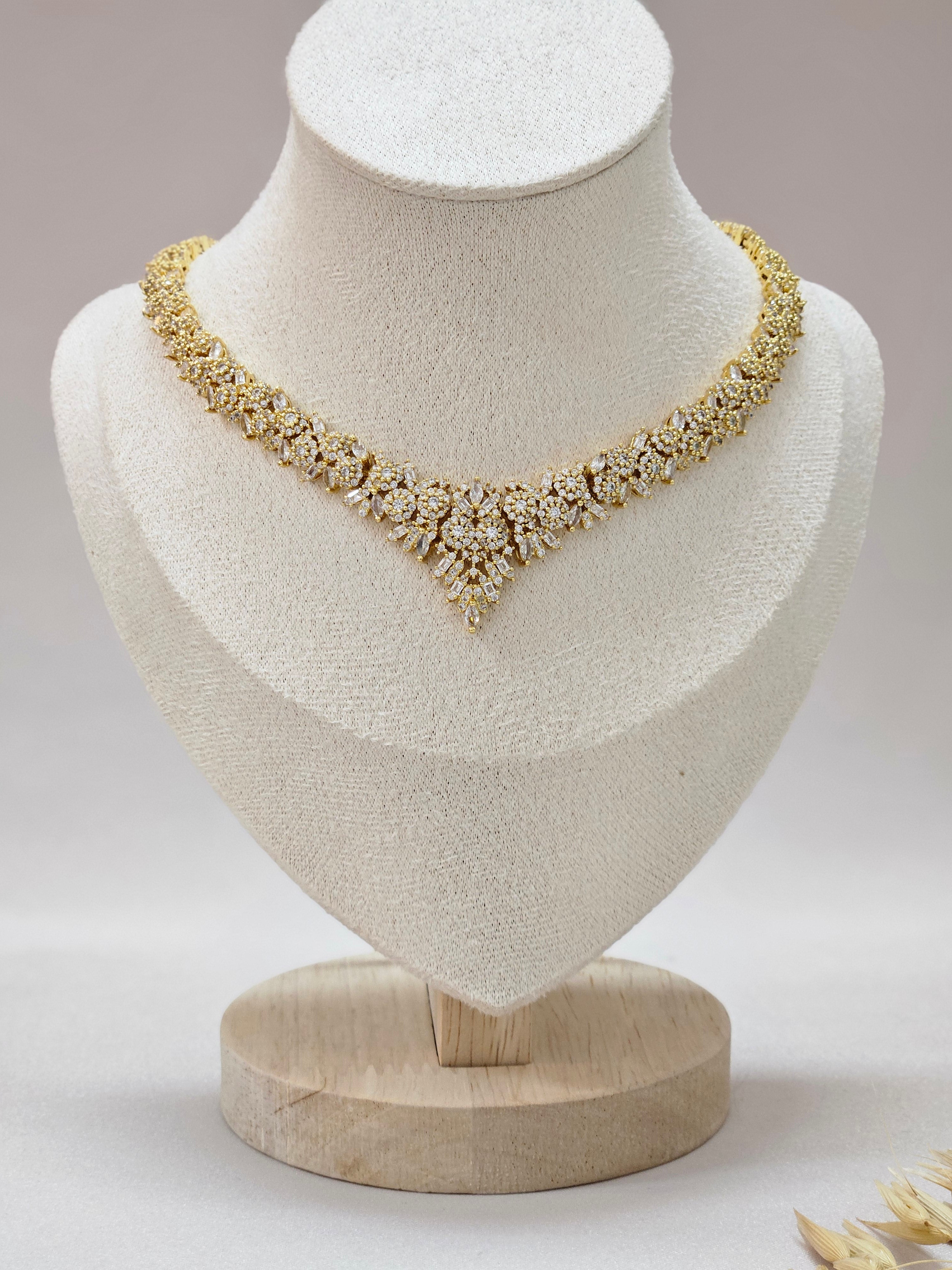Gold-plated Bridal Jewelry Set