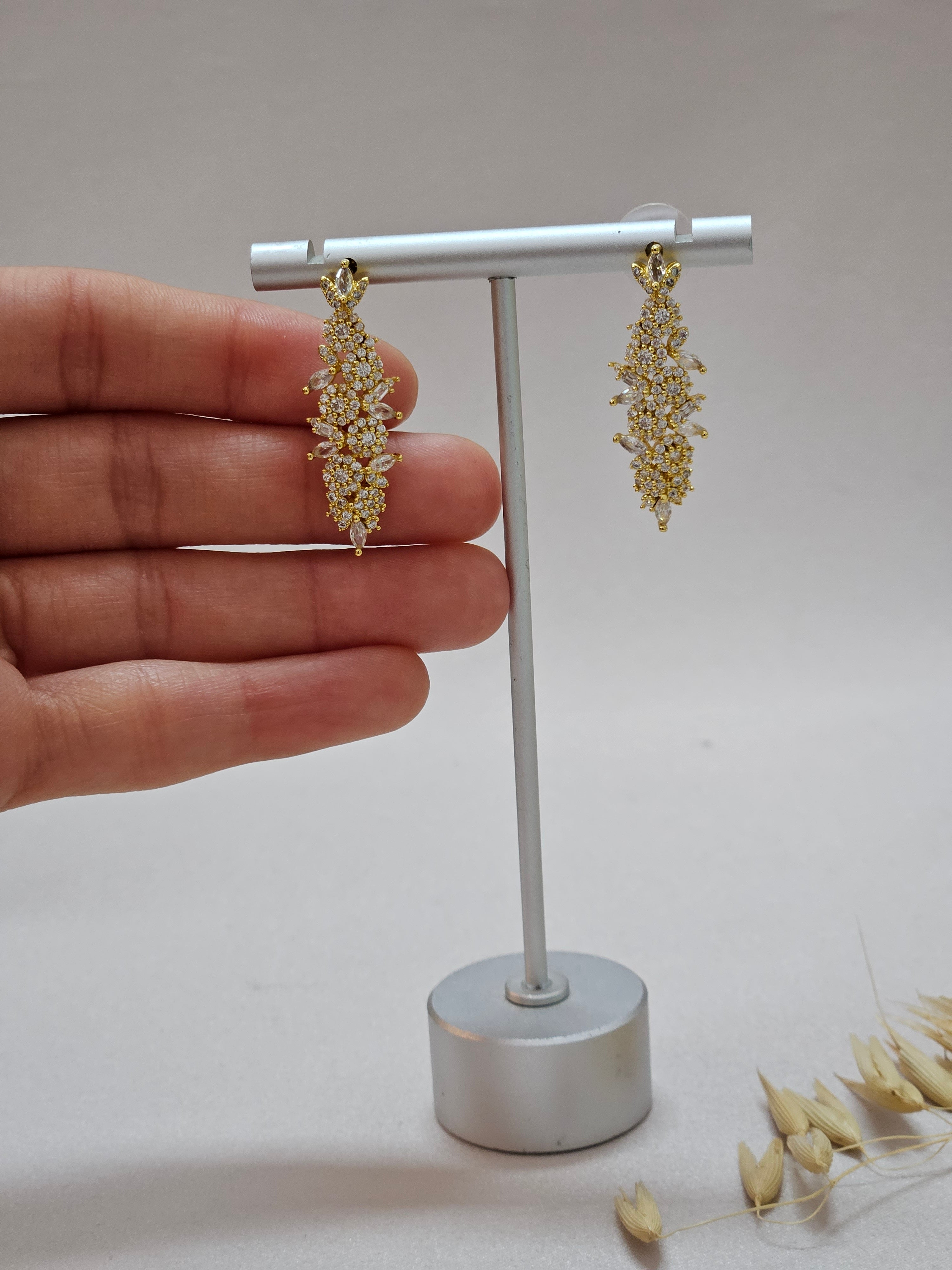 Gold-plated Bridal Jewelry Set