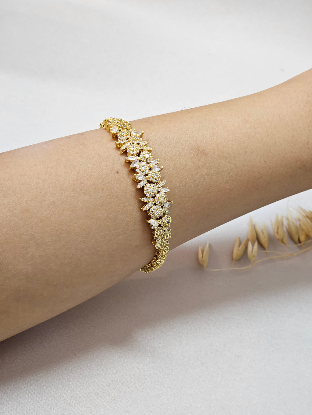 Gold-plated Bridal Jewelry Set
