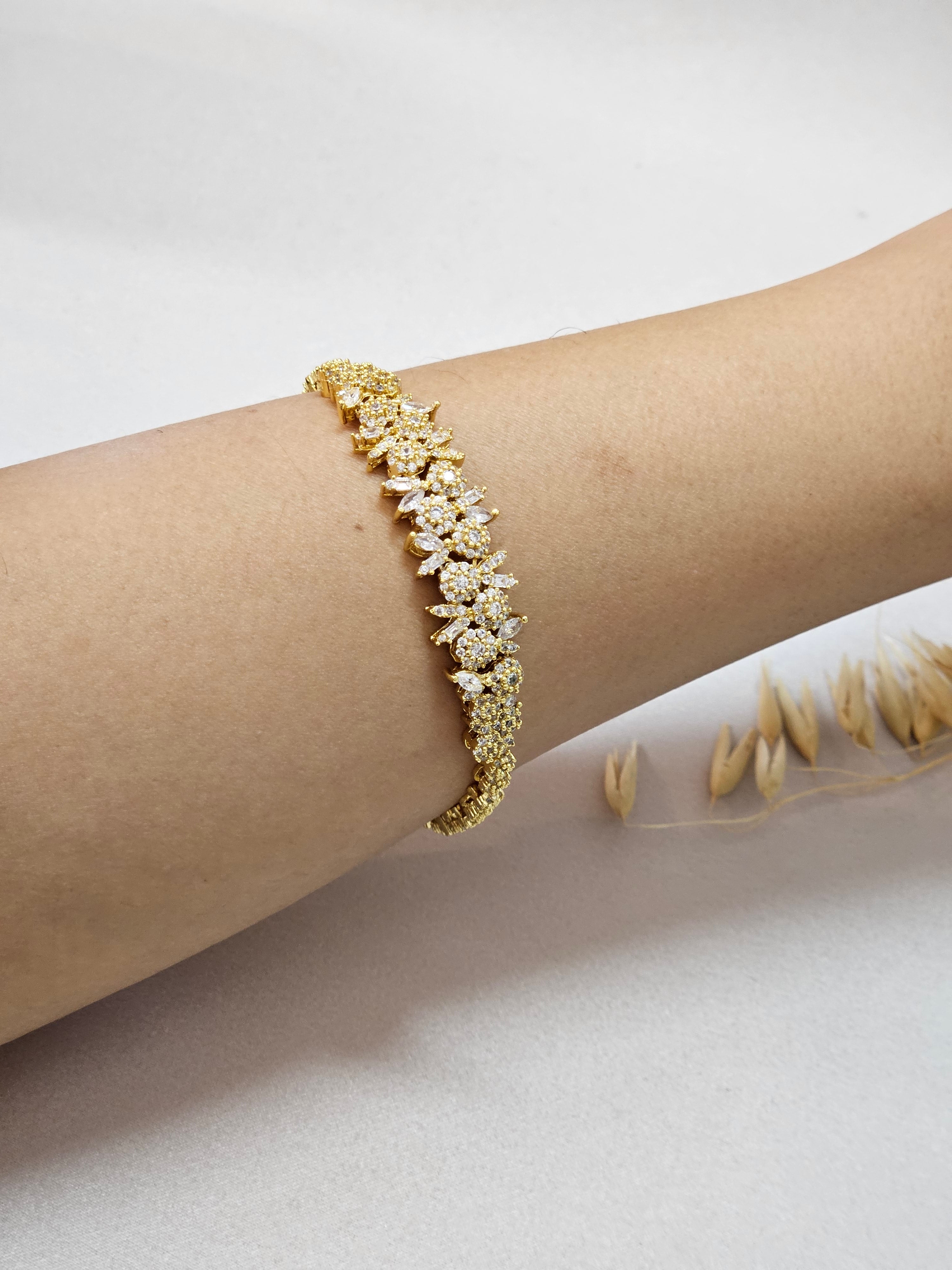 Gold-plated Bridal Jewelry Set