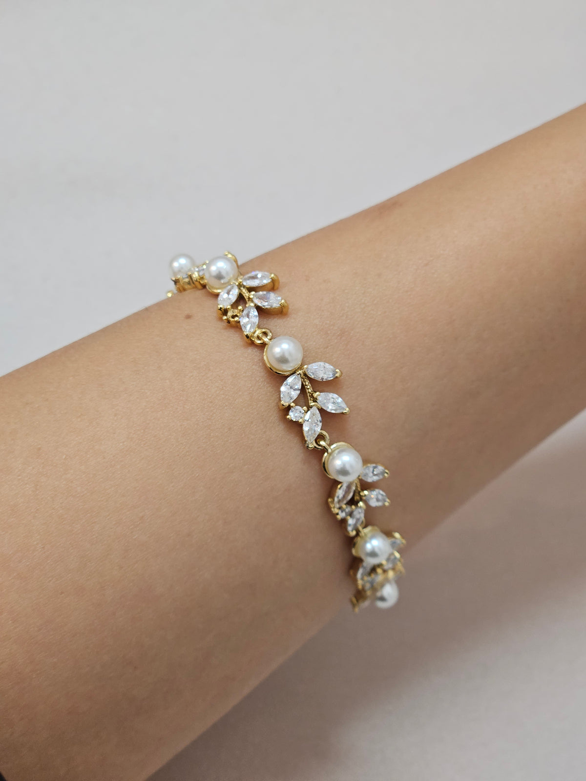 Gold Plated Pearls Jewelry Set