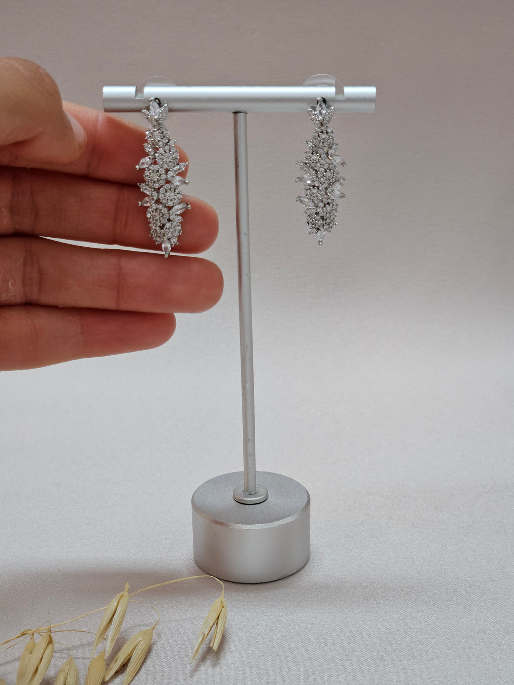 Silver Oriental Bridal Jewelry Set