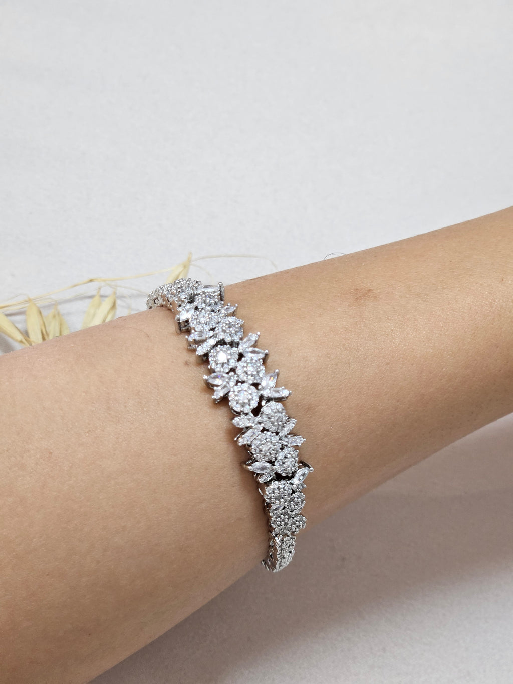 Silver Oriental Bridal Jewelry Set