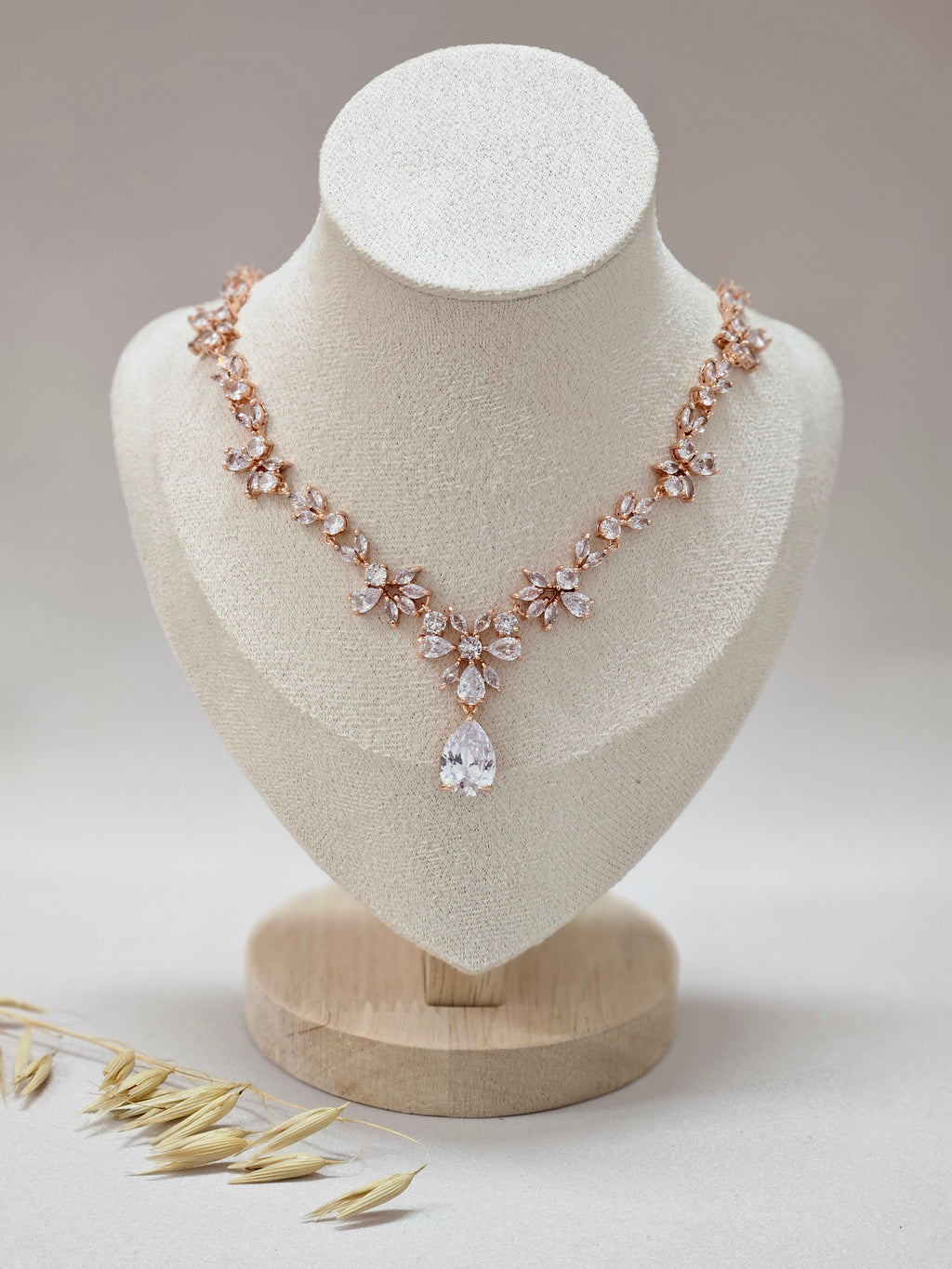 Teardrop Rose Gold Necklace