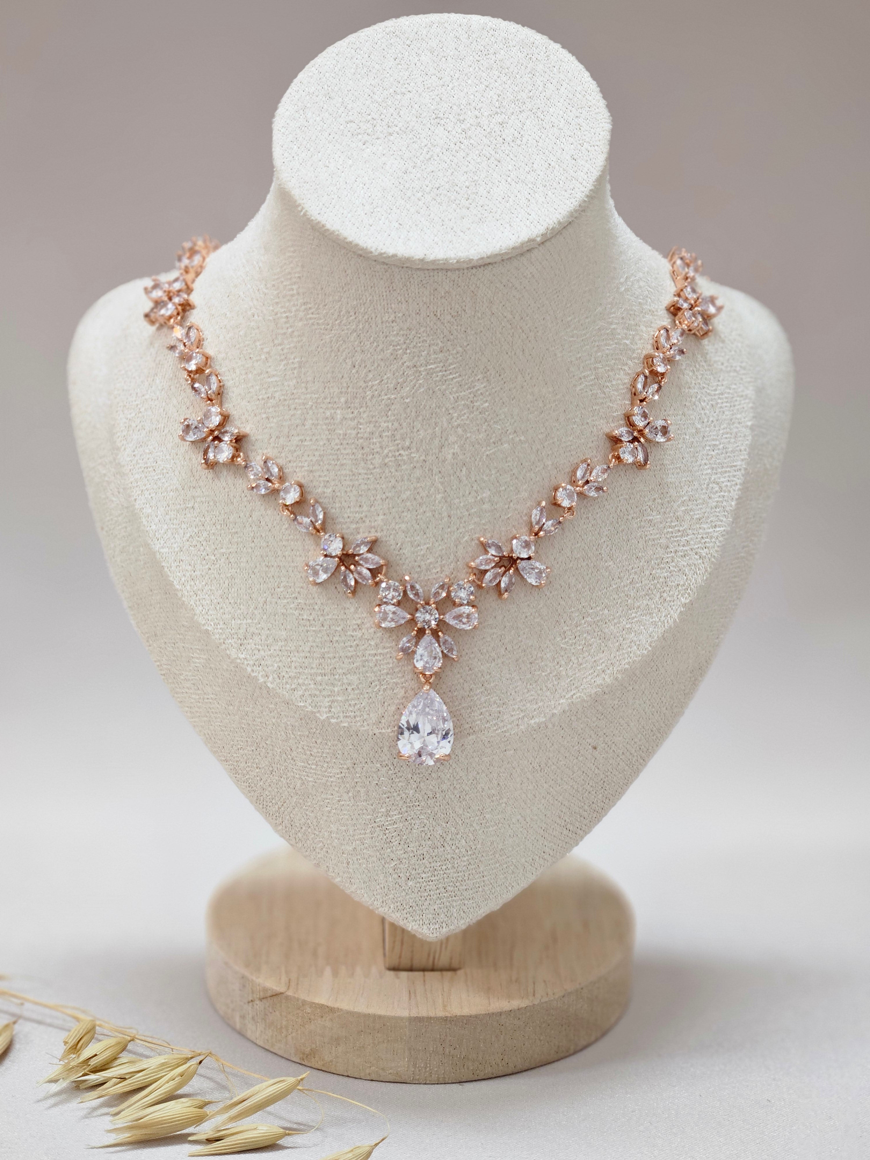 Teardrop Rose Gold Necklace