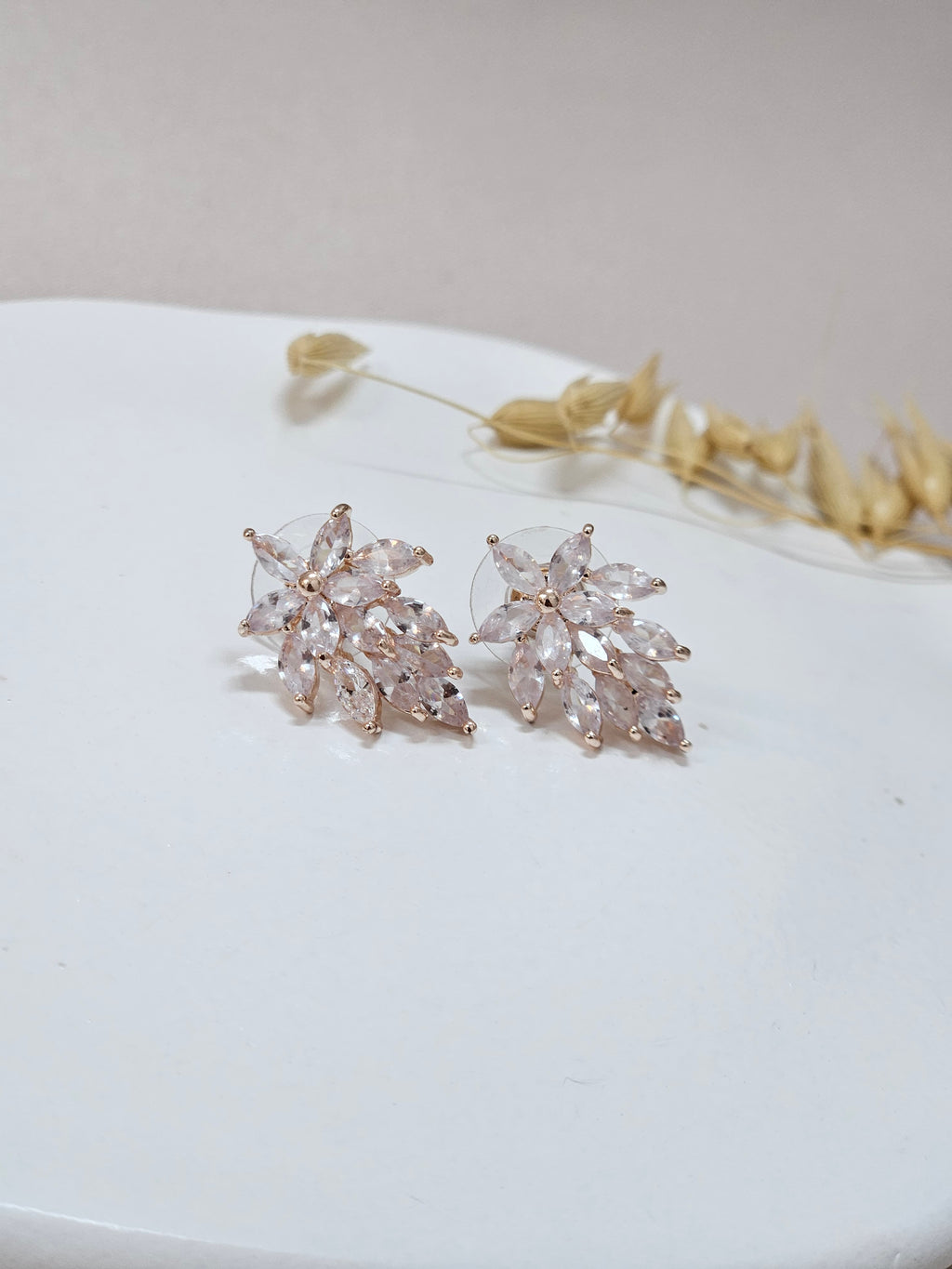 Small Stud Rose Gold Earrings