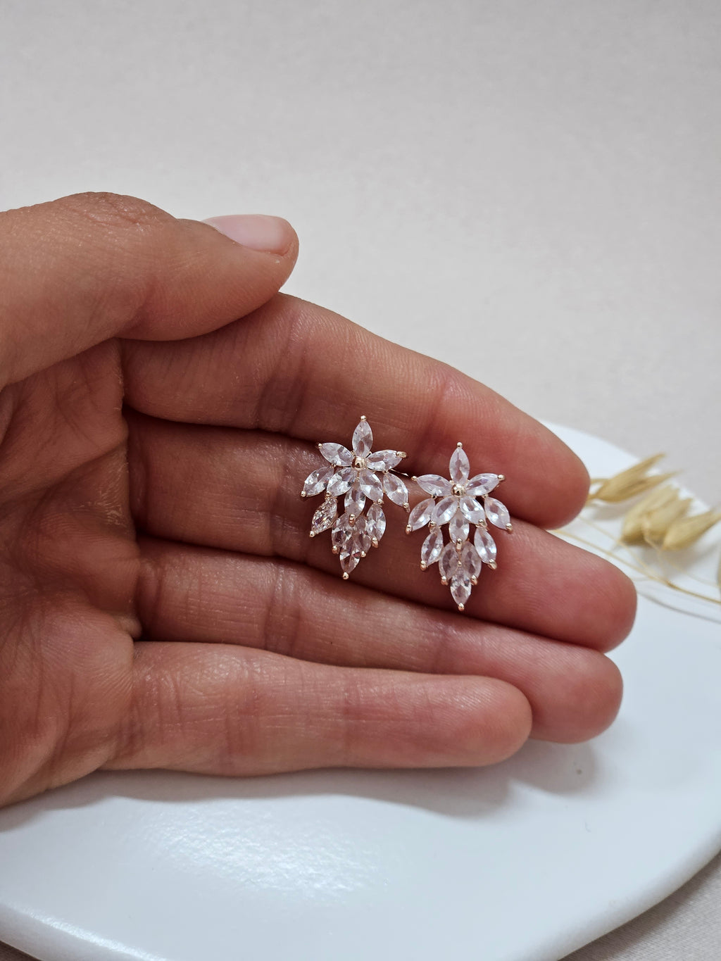 Small Stud Rose Gold Earrings