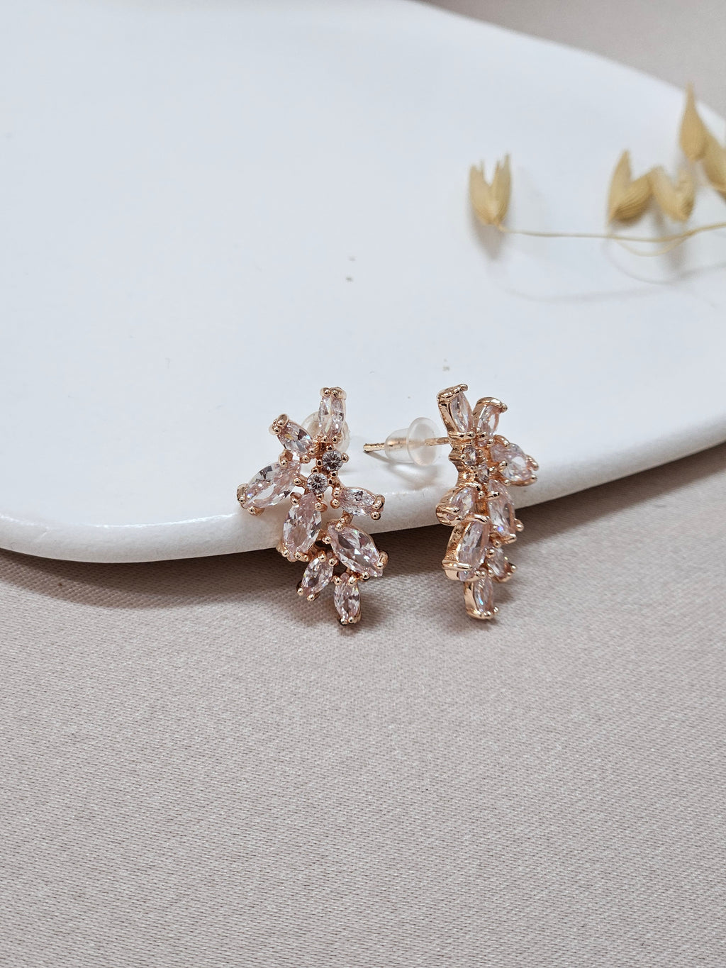 Delicate Rose Gold Earrings