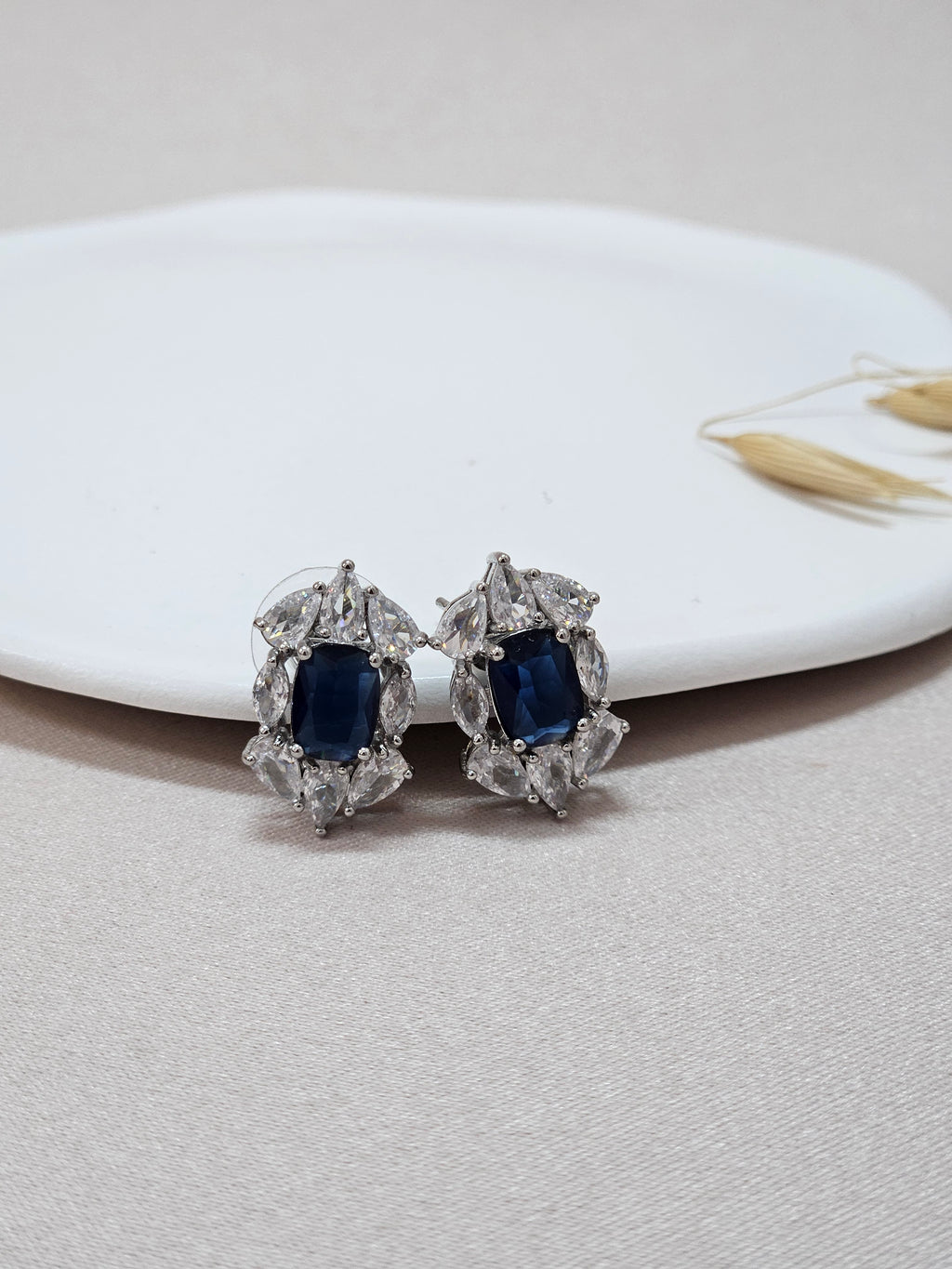 Stud Navy Earrings