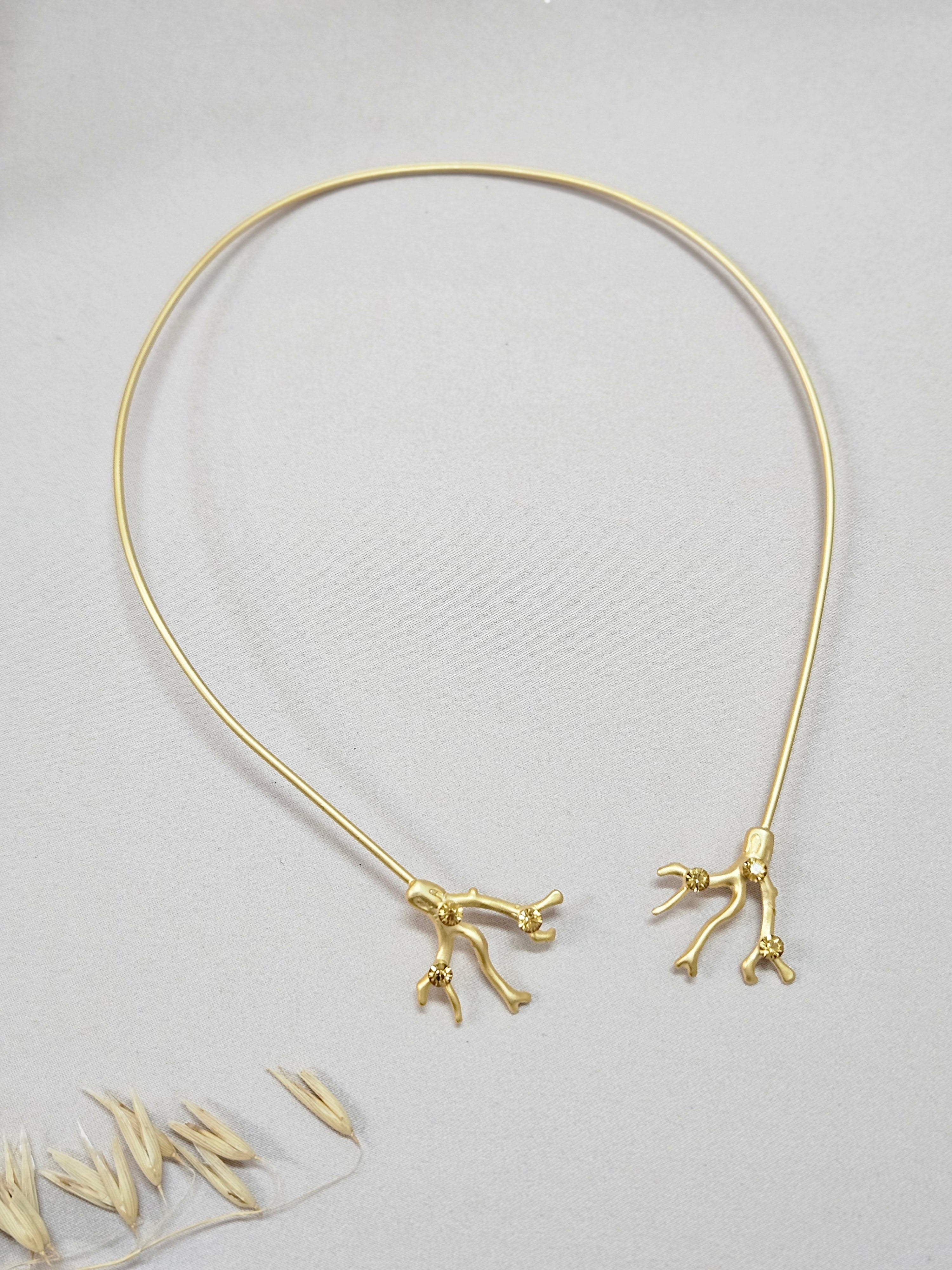 Gold Coral Jewelry Set
