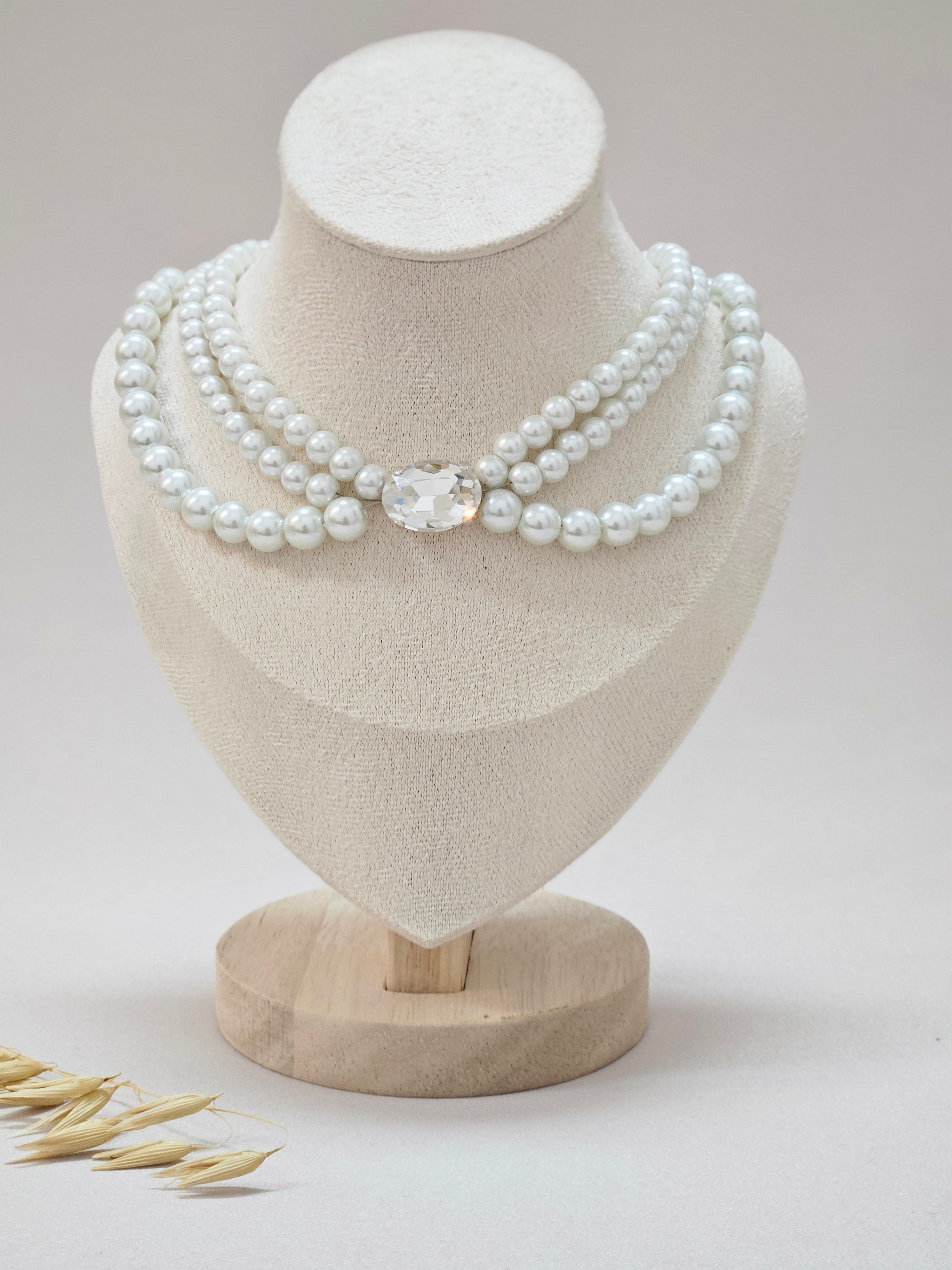 Swarovski Pearl Choker Necklace