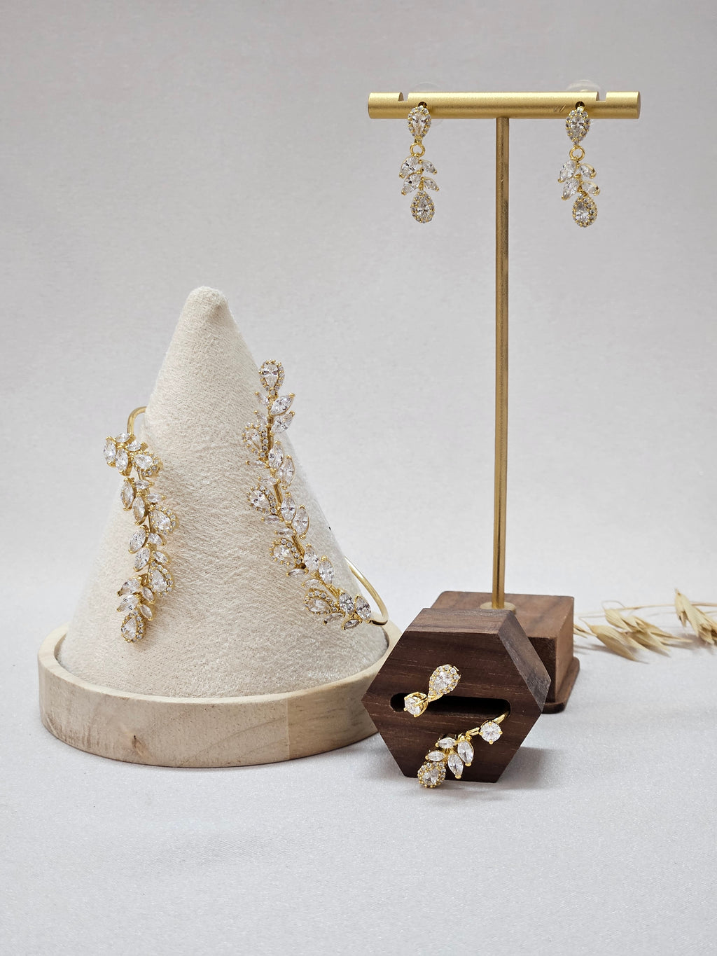 Gold Finish Jewelry Set