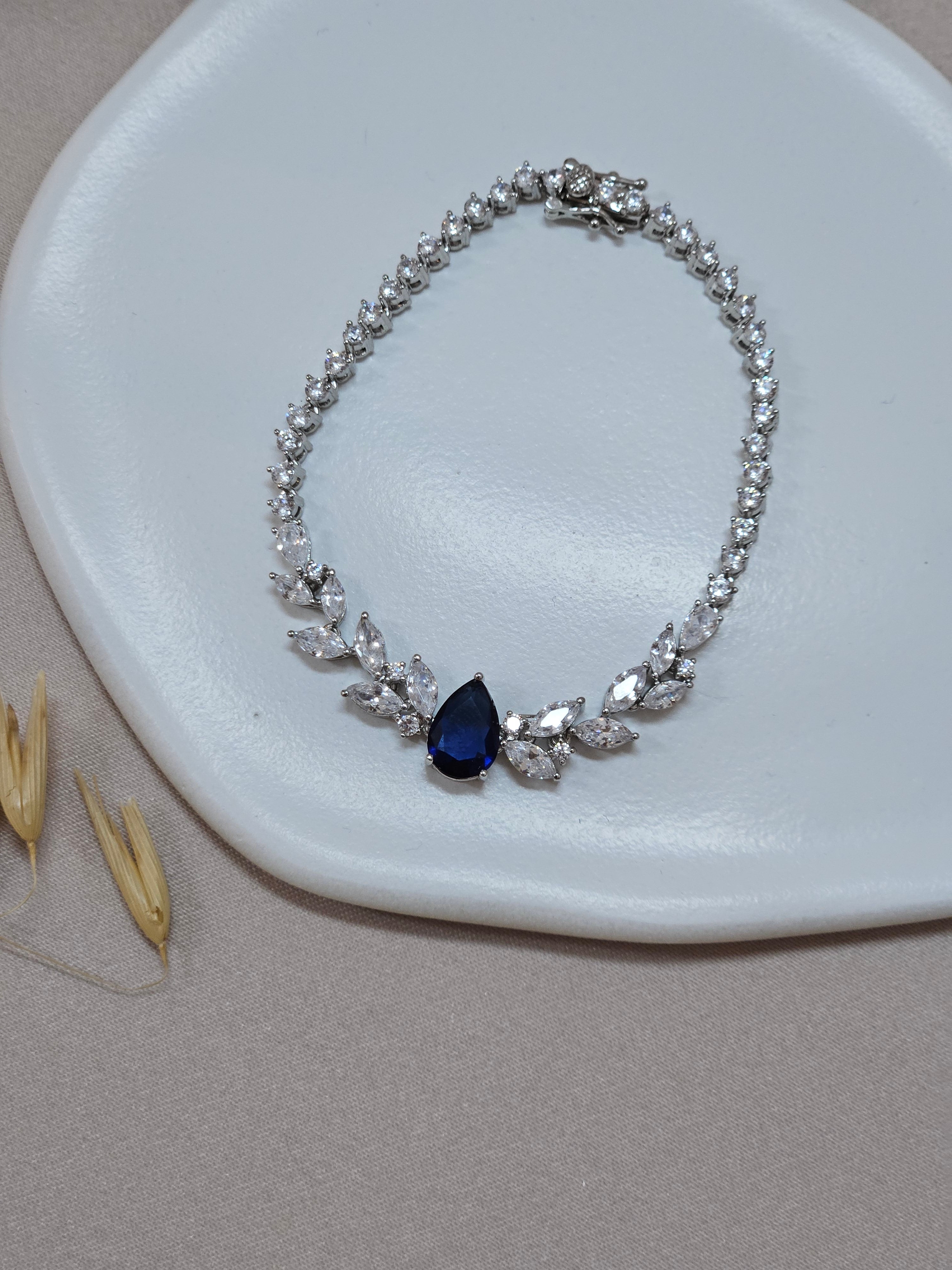 Dark Blue Jewelry Set