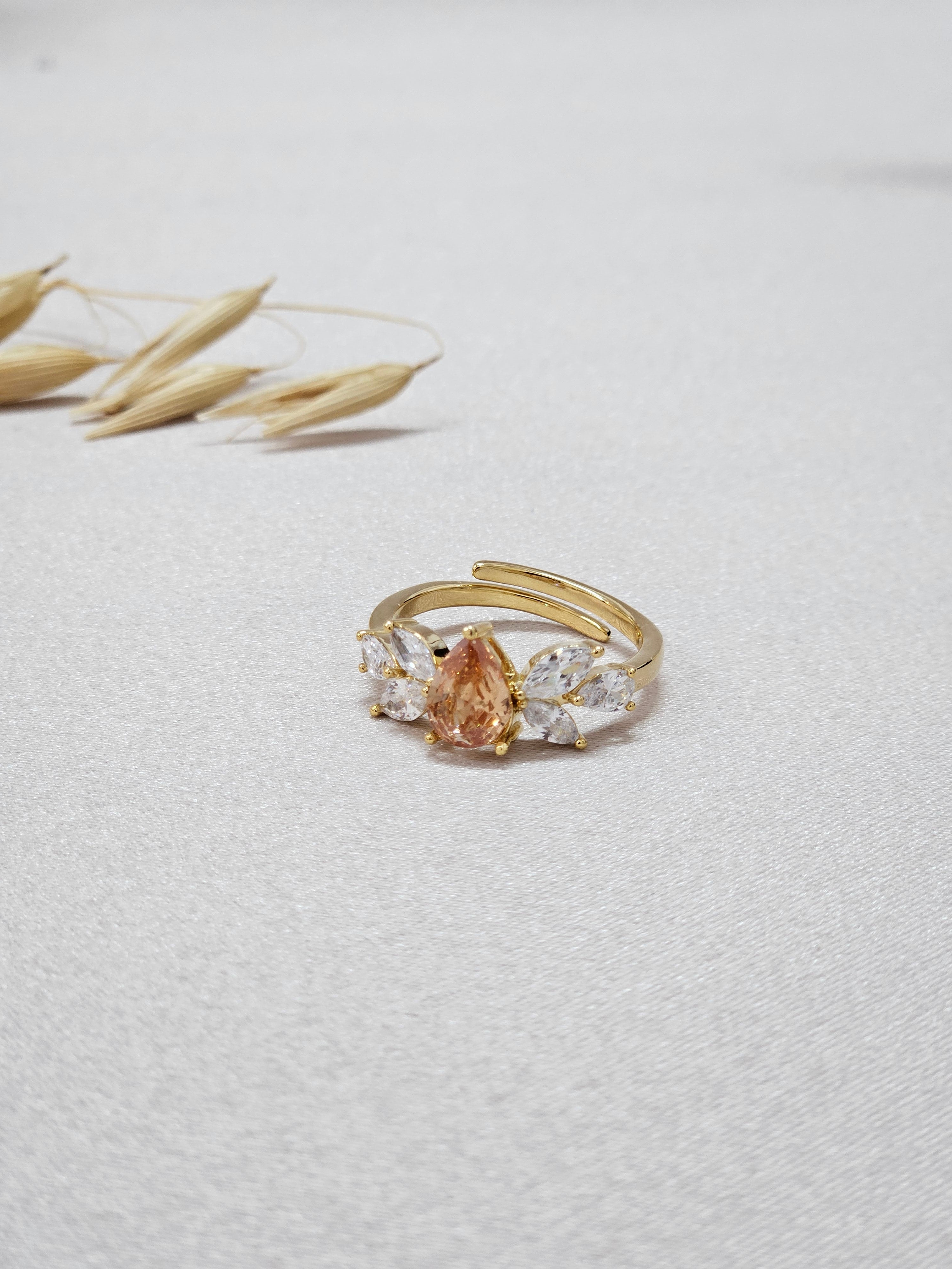 Champagne Crystal Jewelry Set