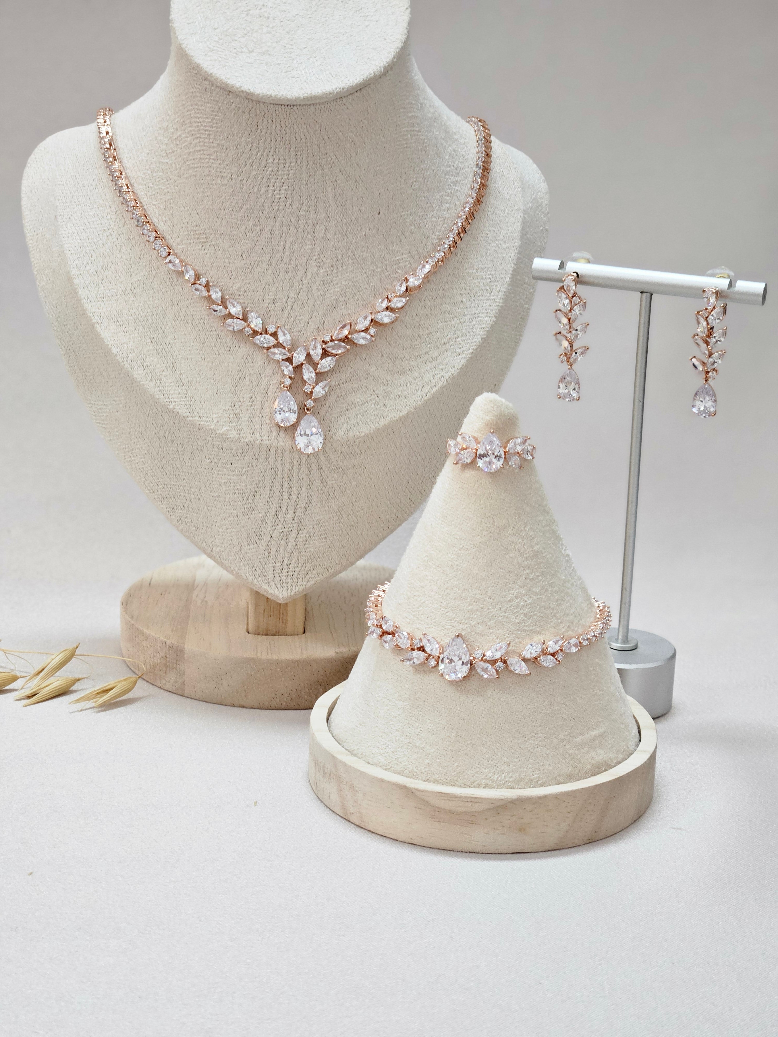 Rose Gold Jewelry Set