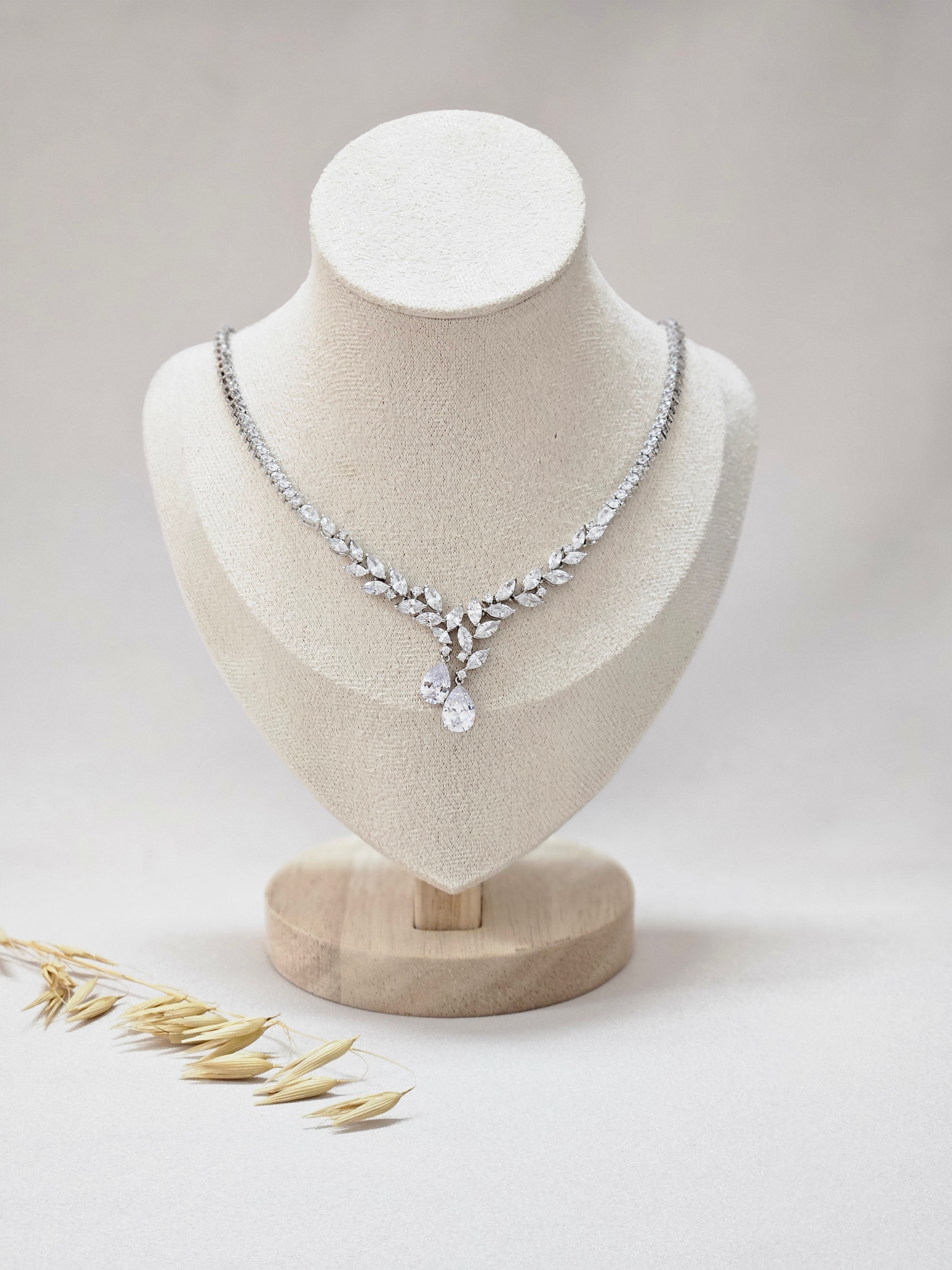 Silver Bridal Jewelry Set