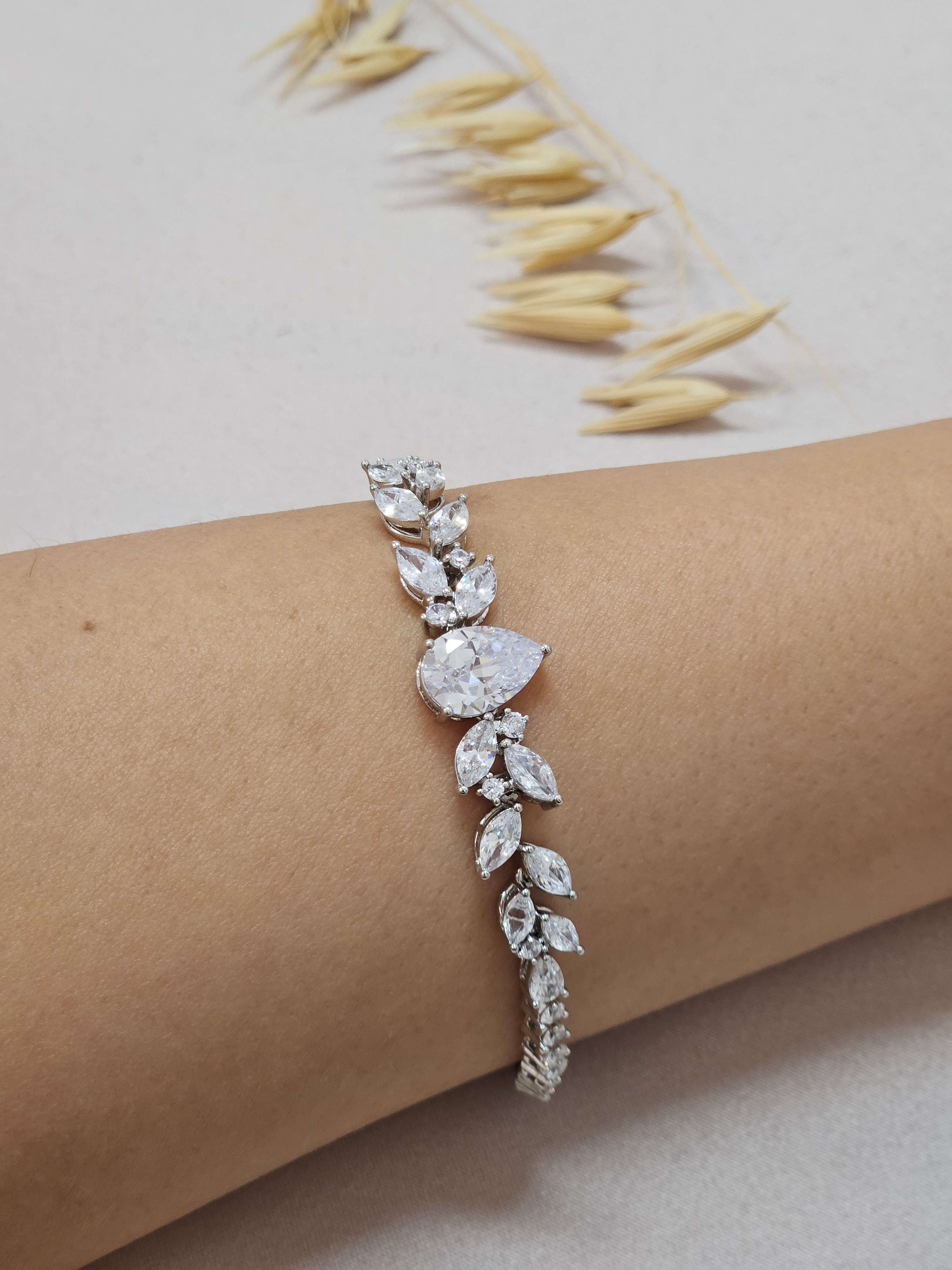 Silver Bridal Jewelry Set
