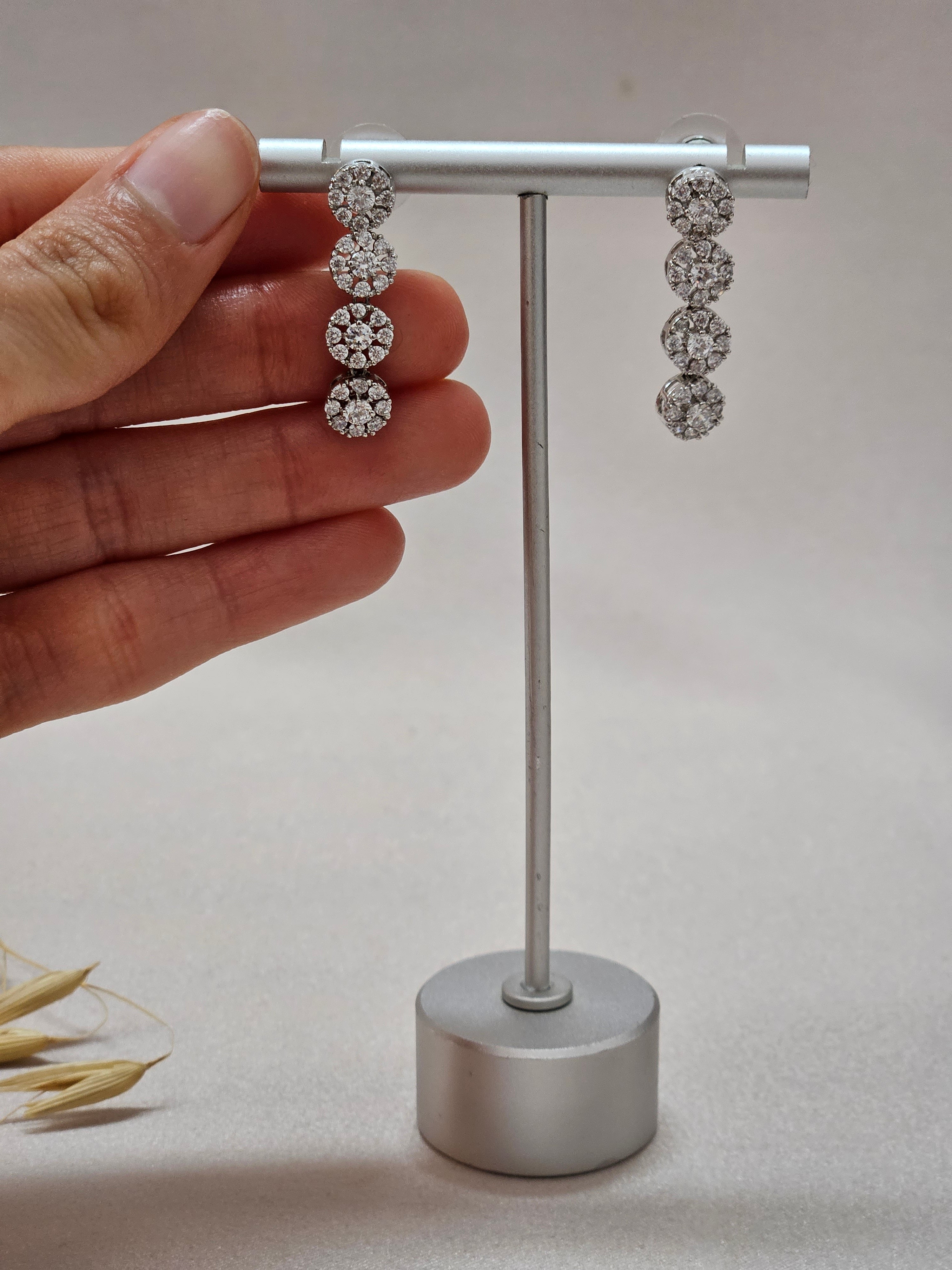 Circle CZ Jewelry Set