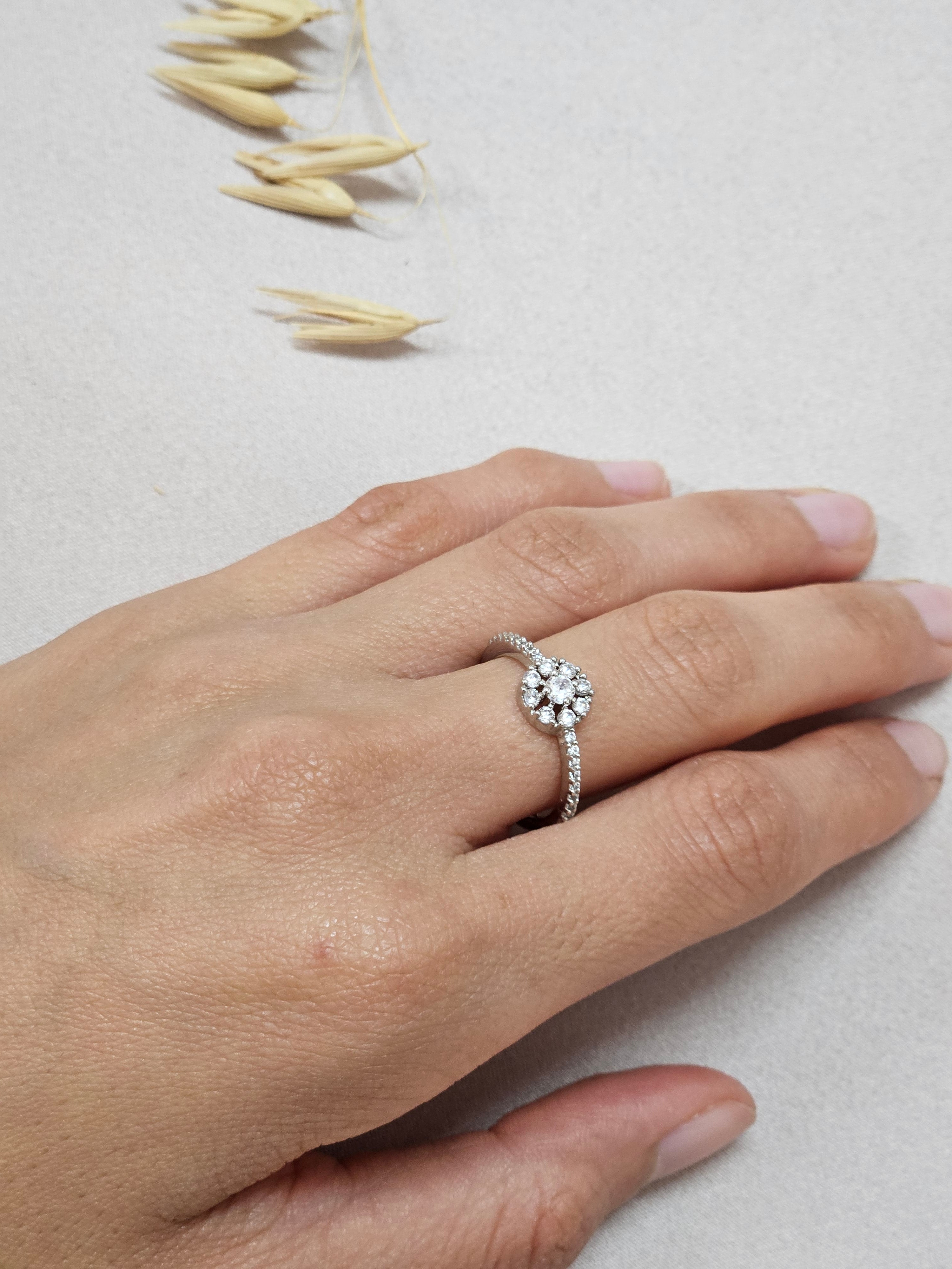 Circle CZ Jewelry Set