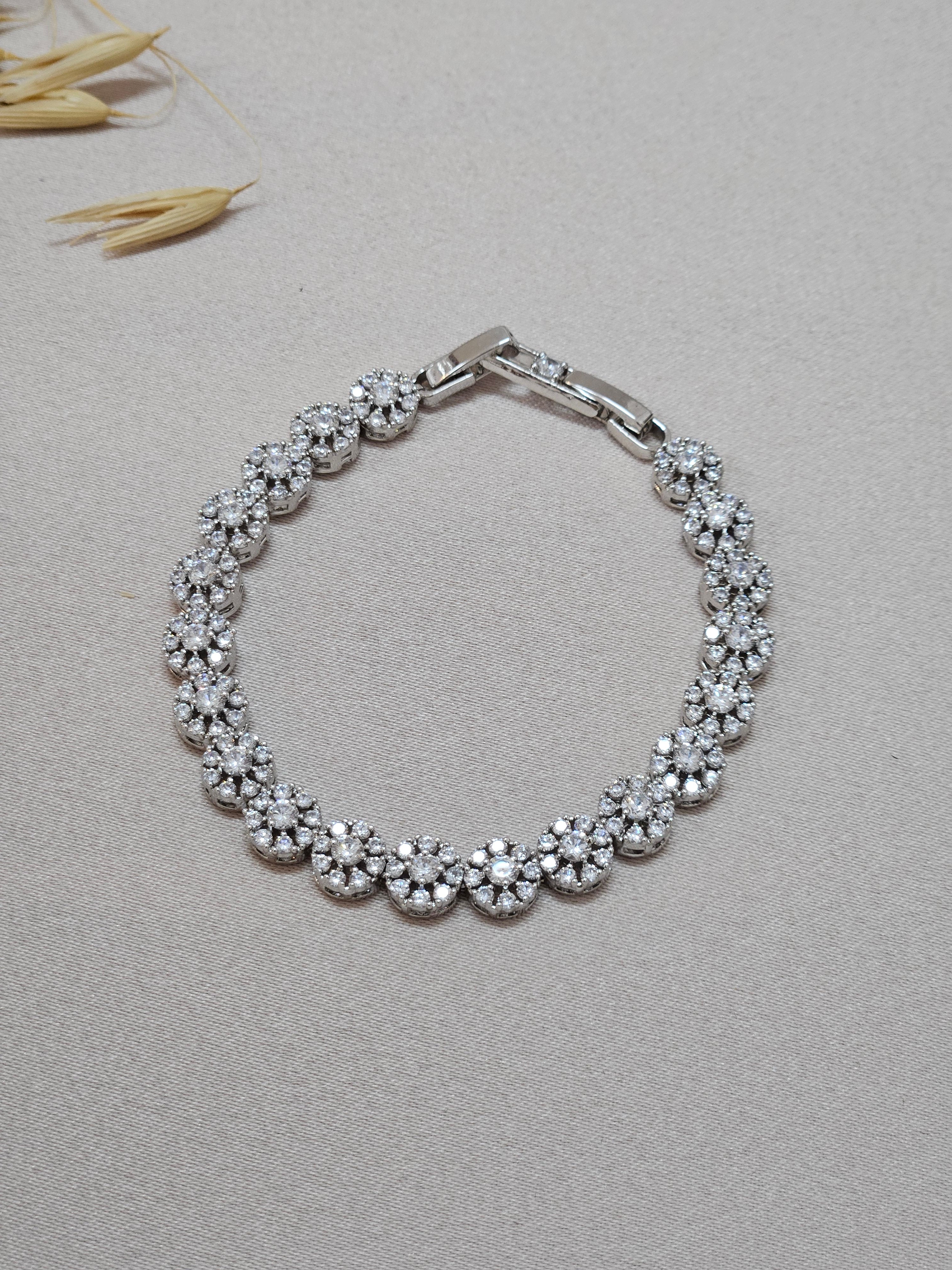 Circle CZ Jewelry Set