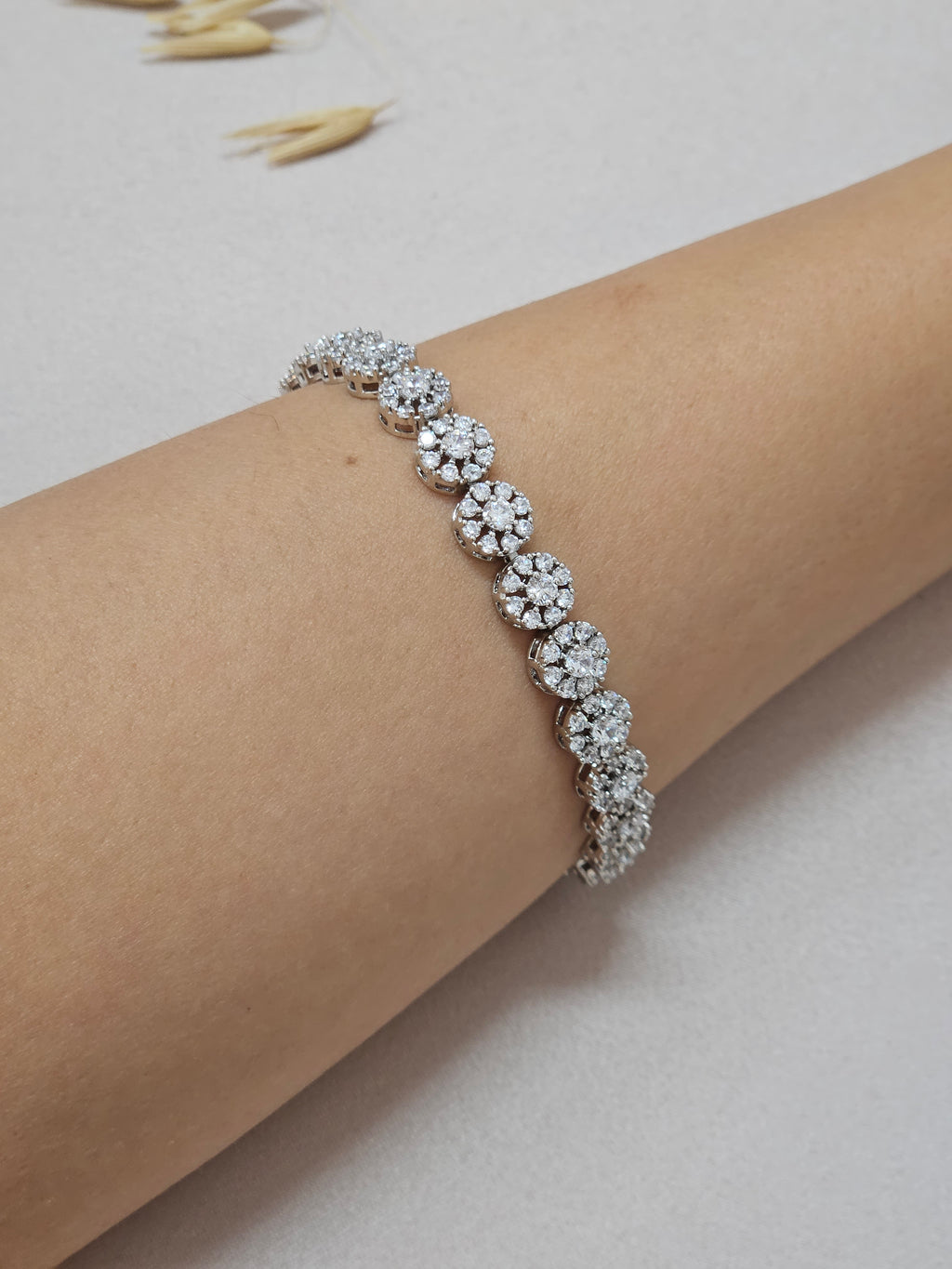 Circle CZ Jewelry Set