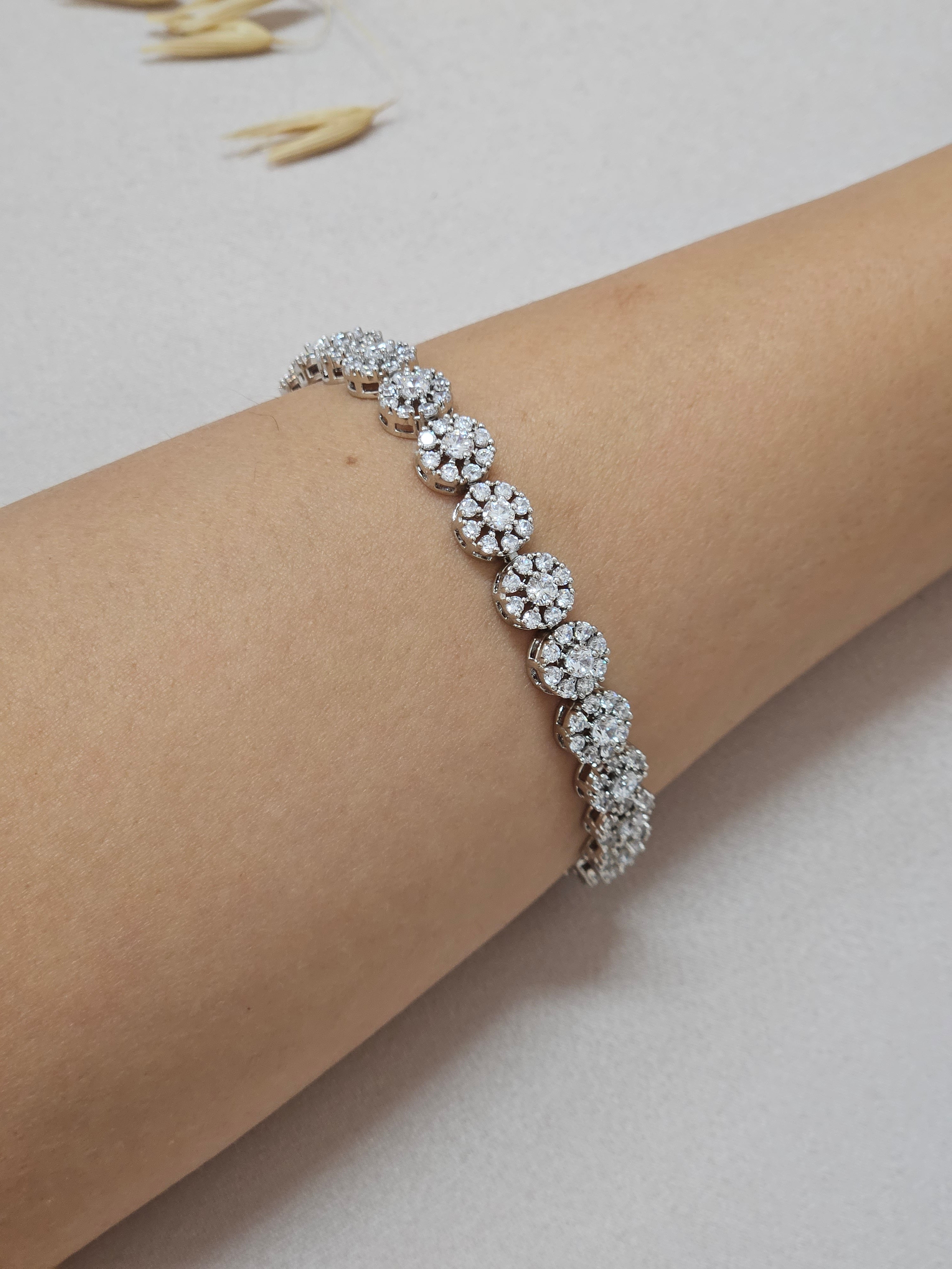 Circle CZ Jewelry Set