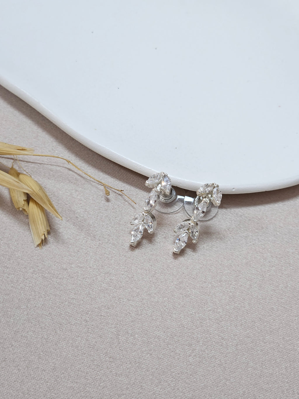 Silver Palm Blacelet Jewelry Set