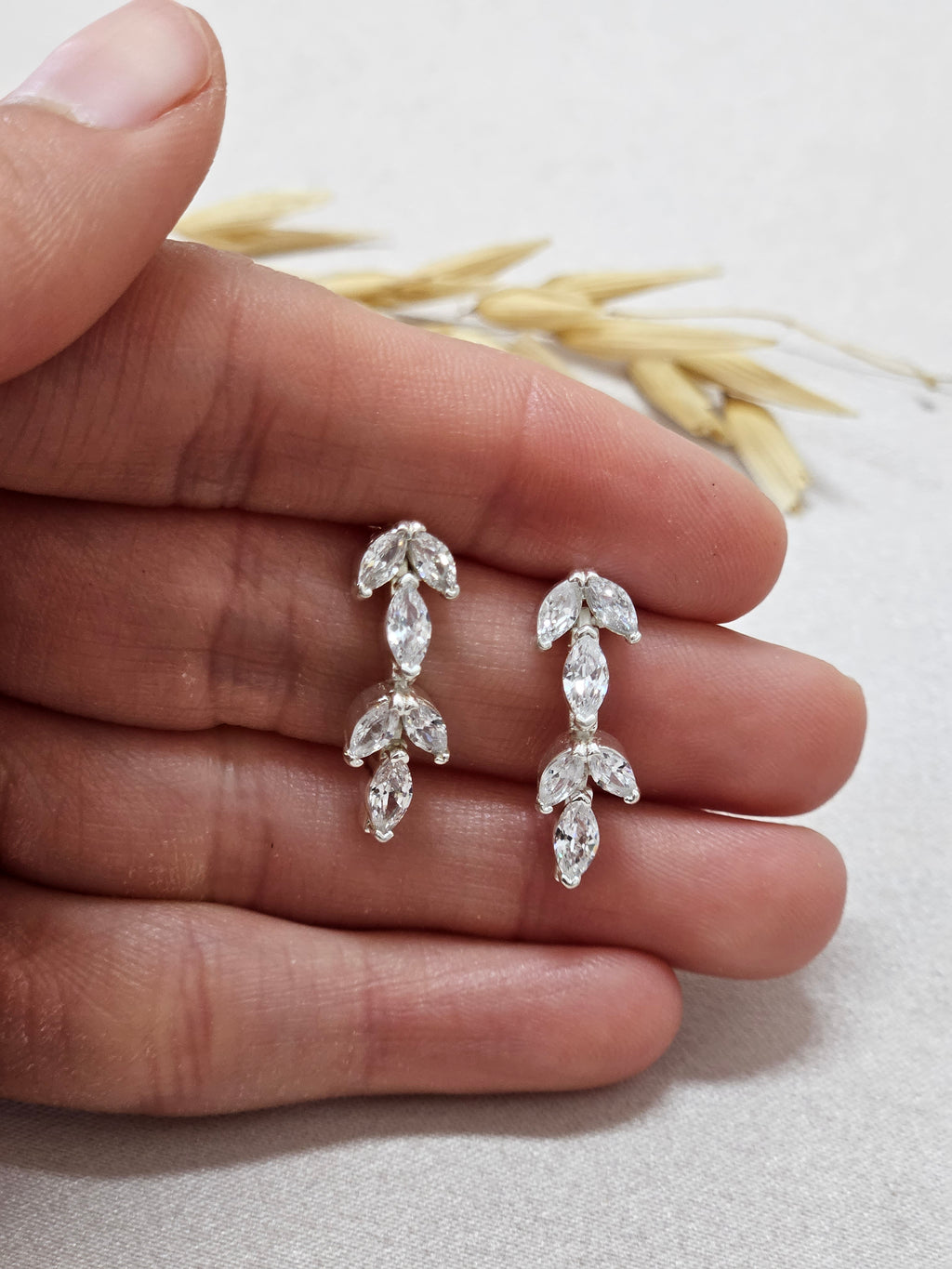 Silver Palm Blacelet Jewelry Set