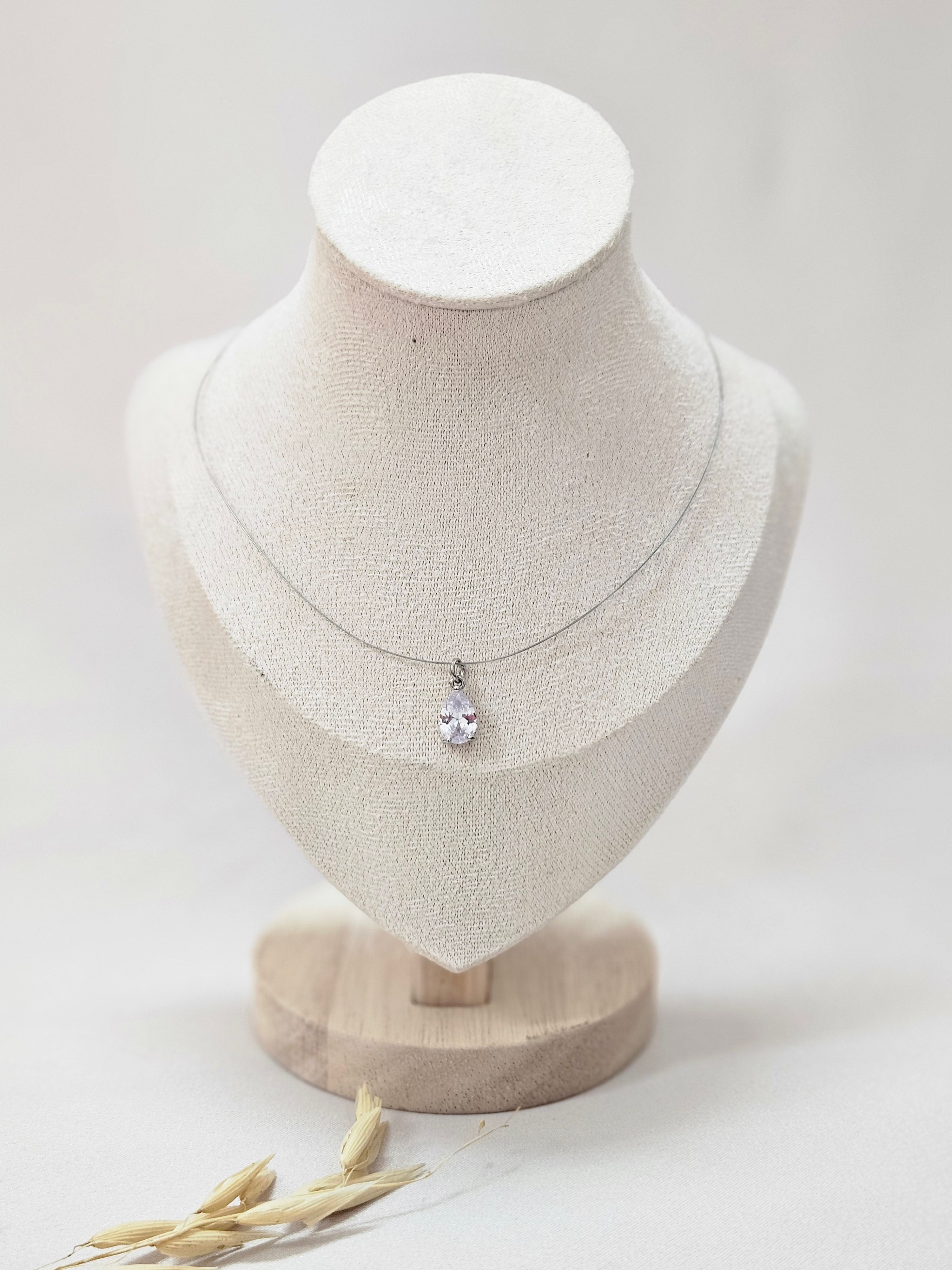 Crystal Teardrop Necklace