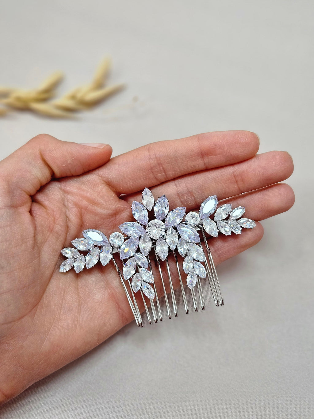 Floral Bridal Hair Comb