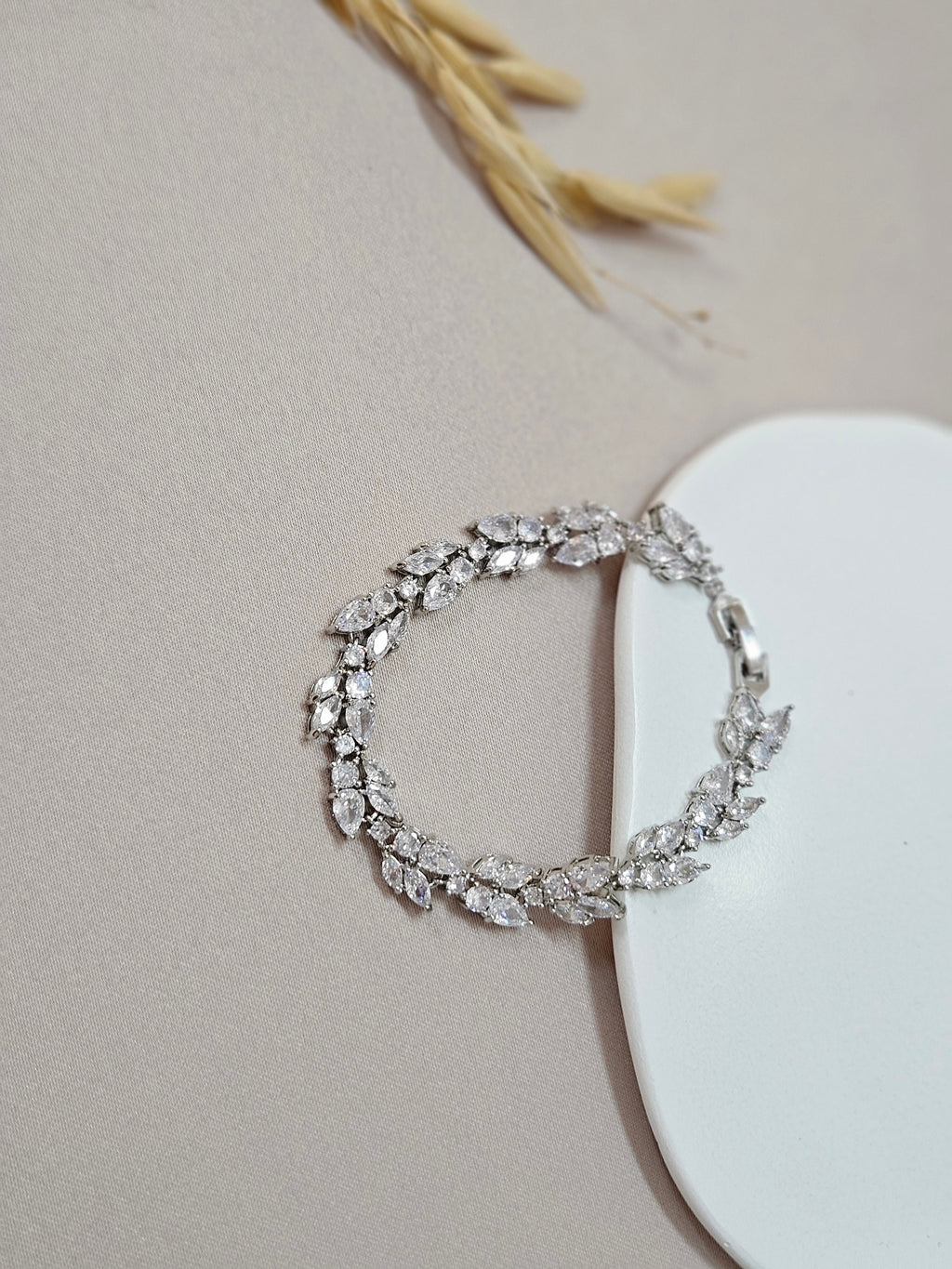 Silver Bridal Bracelet