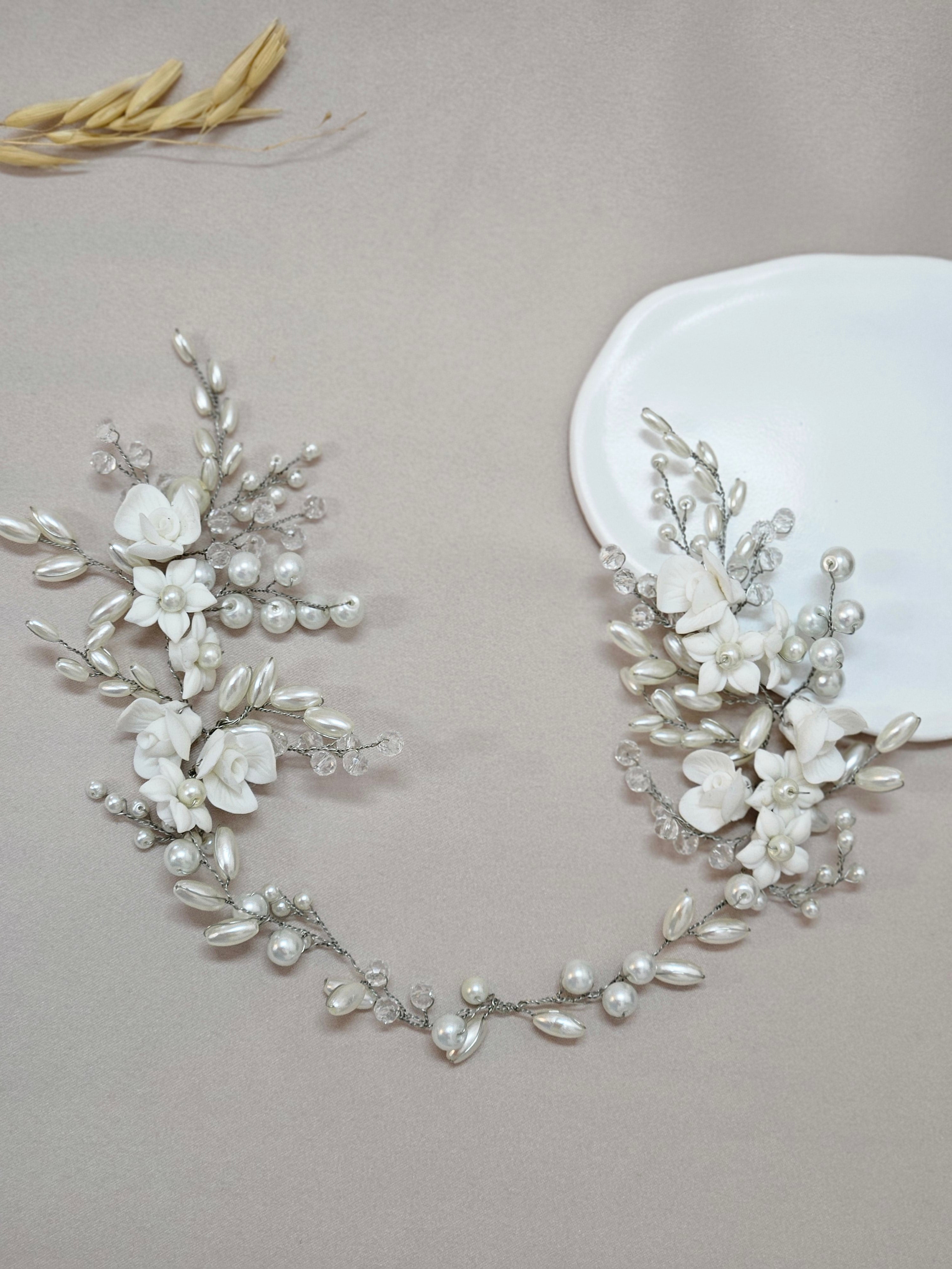 Boho Two Sided Bridal Headpiece