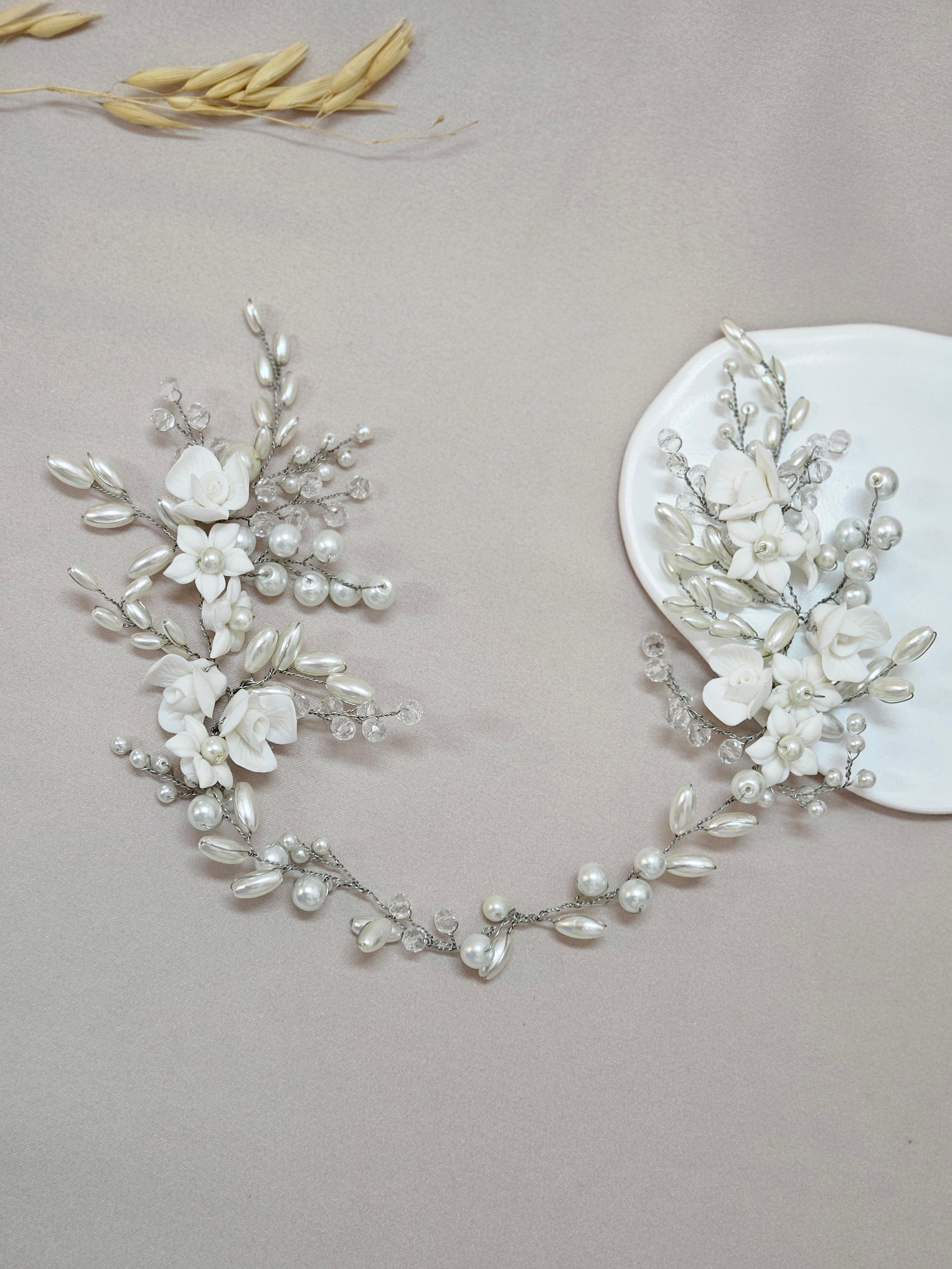 Boho Two Sided Bridal Headpiece
